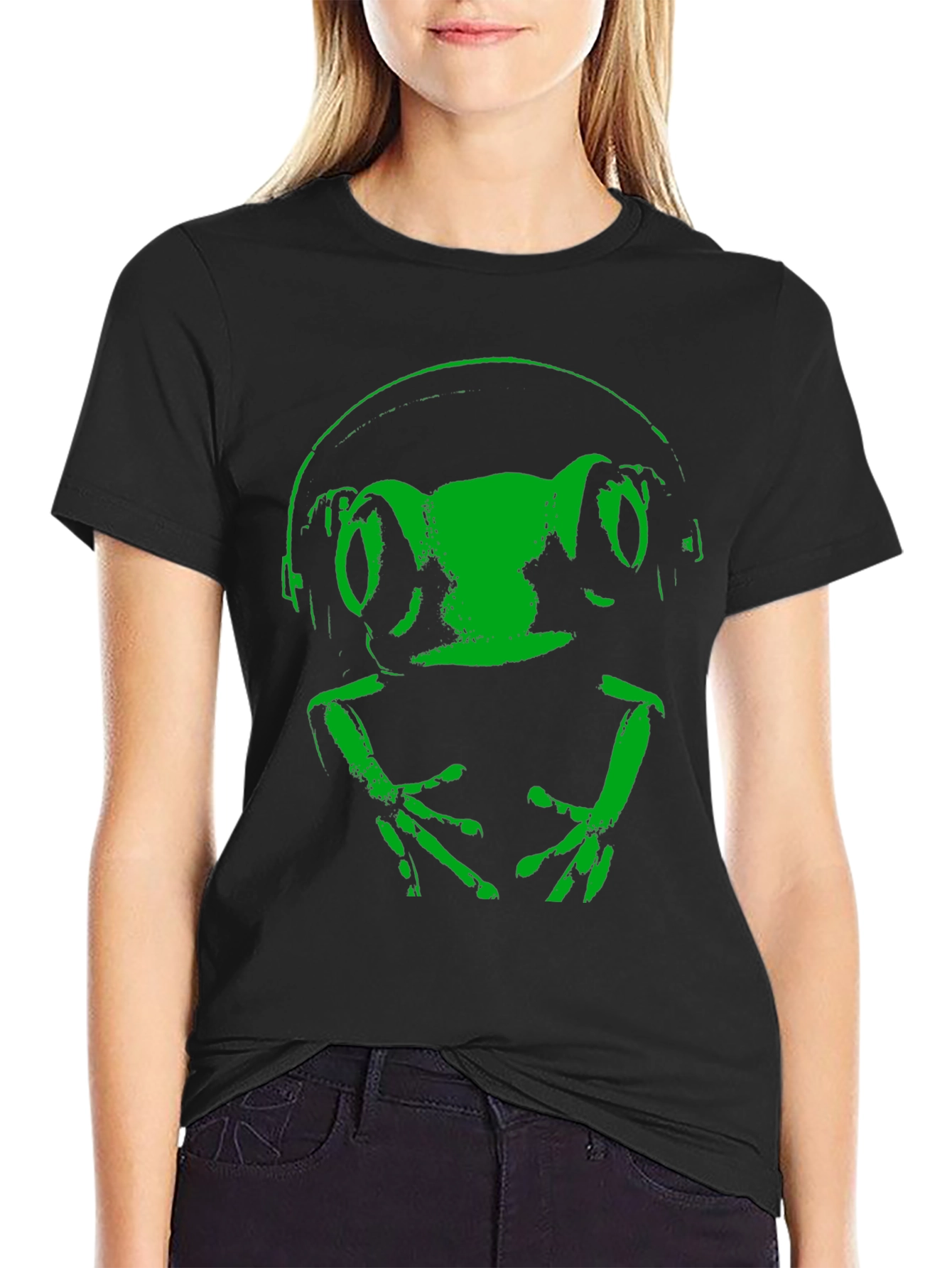 Frog DJ Black T-Shirt