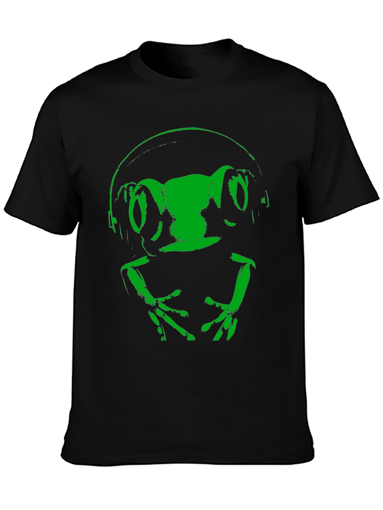 Frog DJ Black T-Shirt