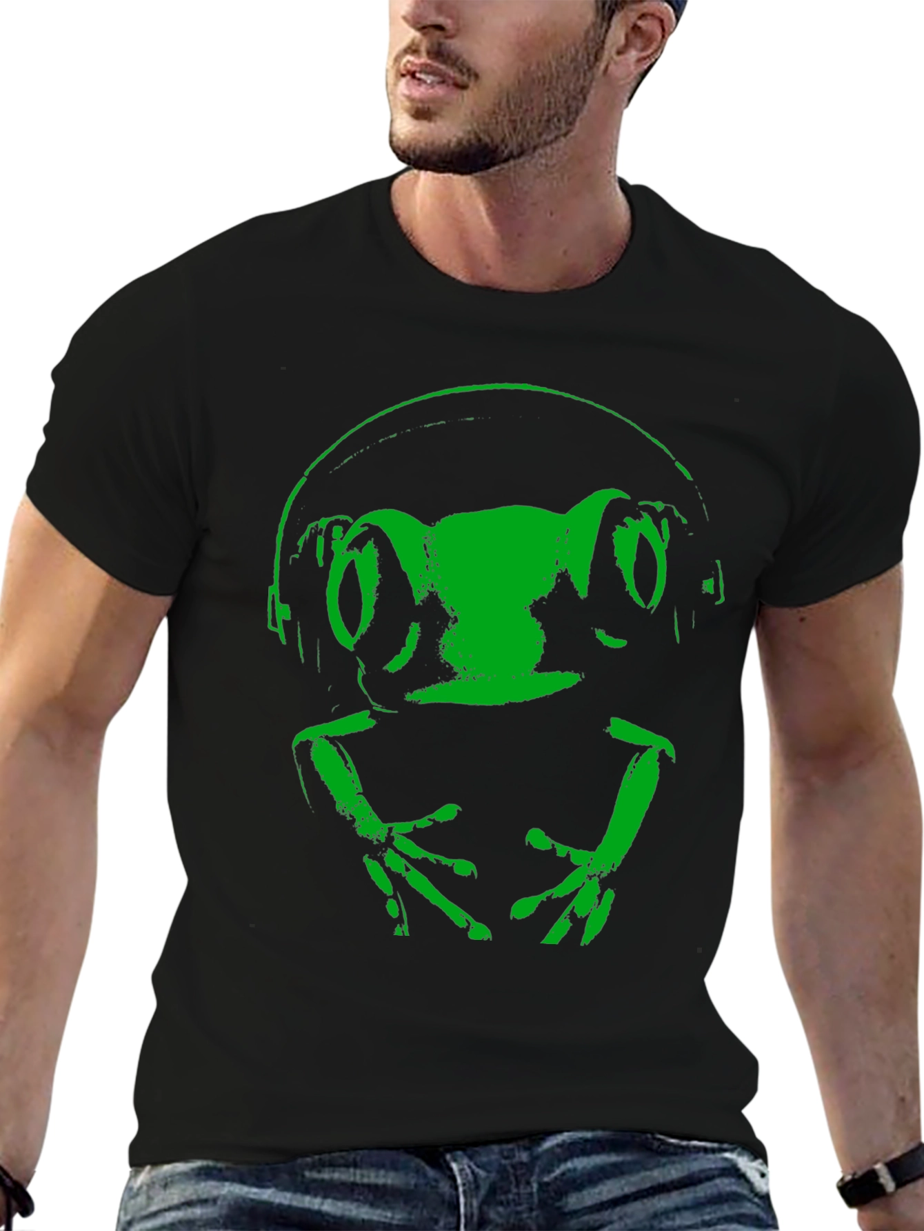 Frog DJ Black T-Shirt