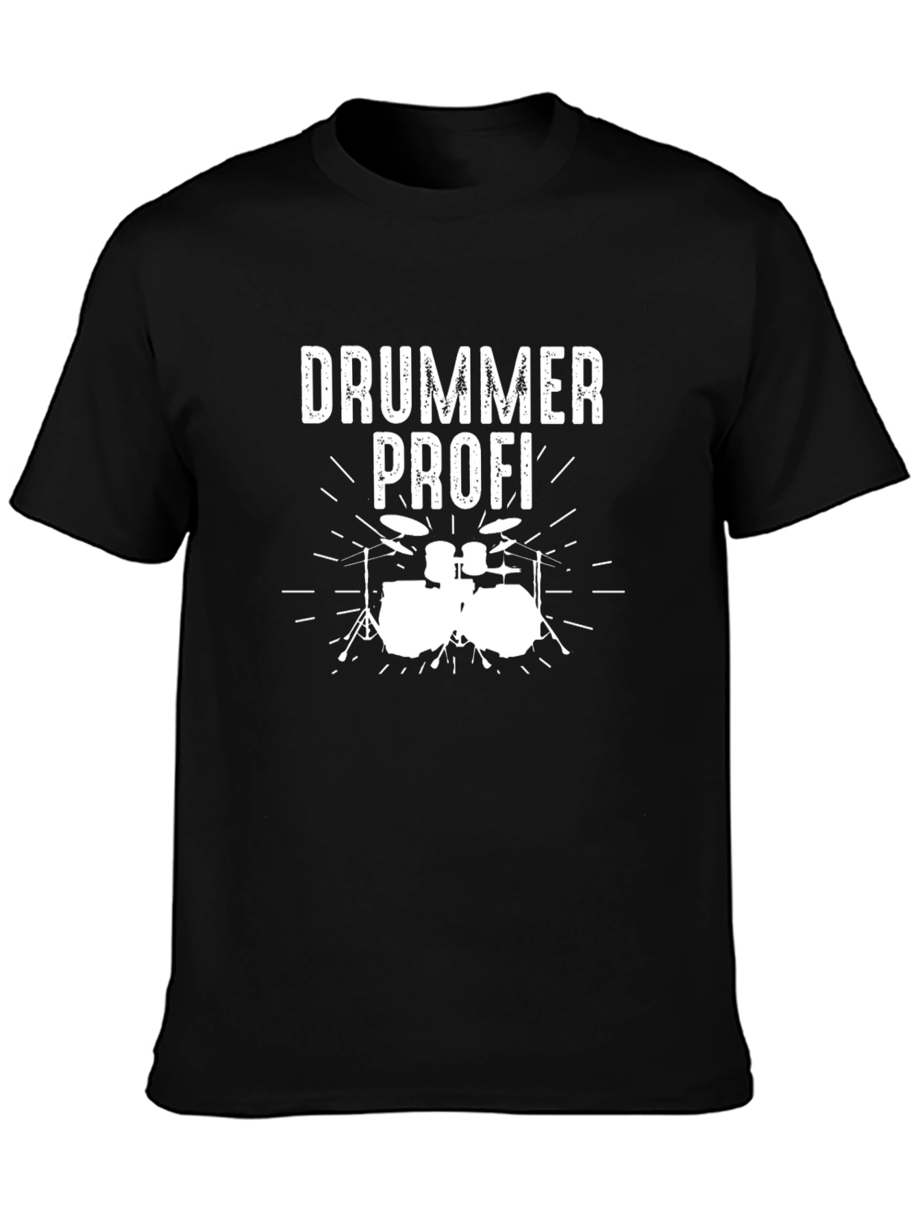 Drummer Profi Black T-Shirt