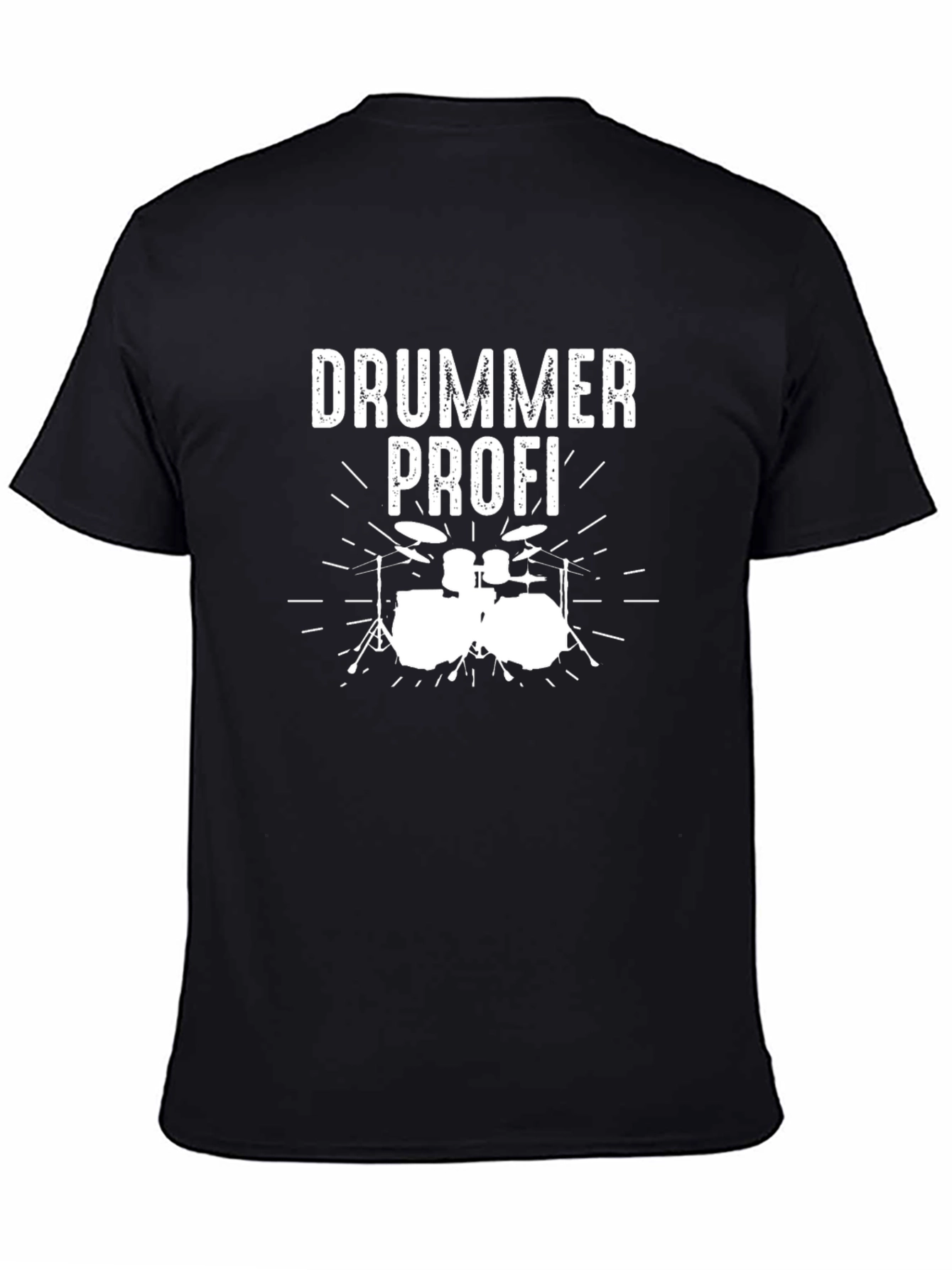 Drummer Profi Black T-Shirt