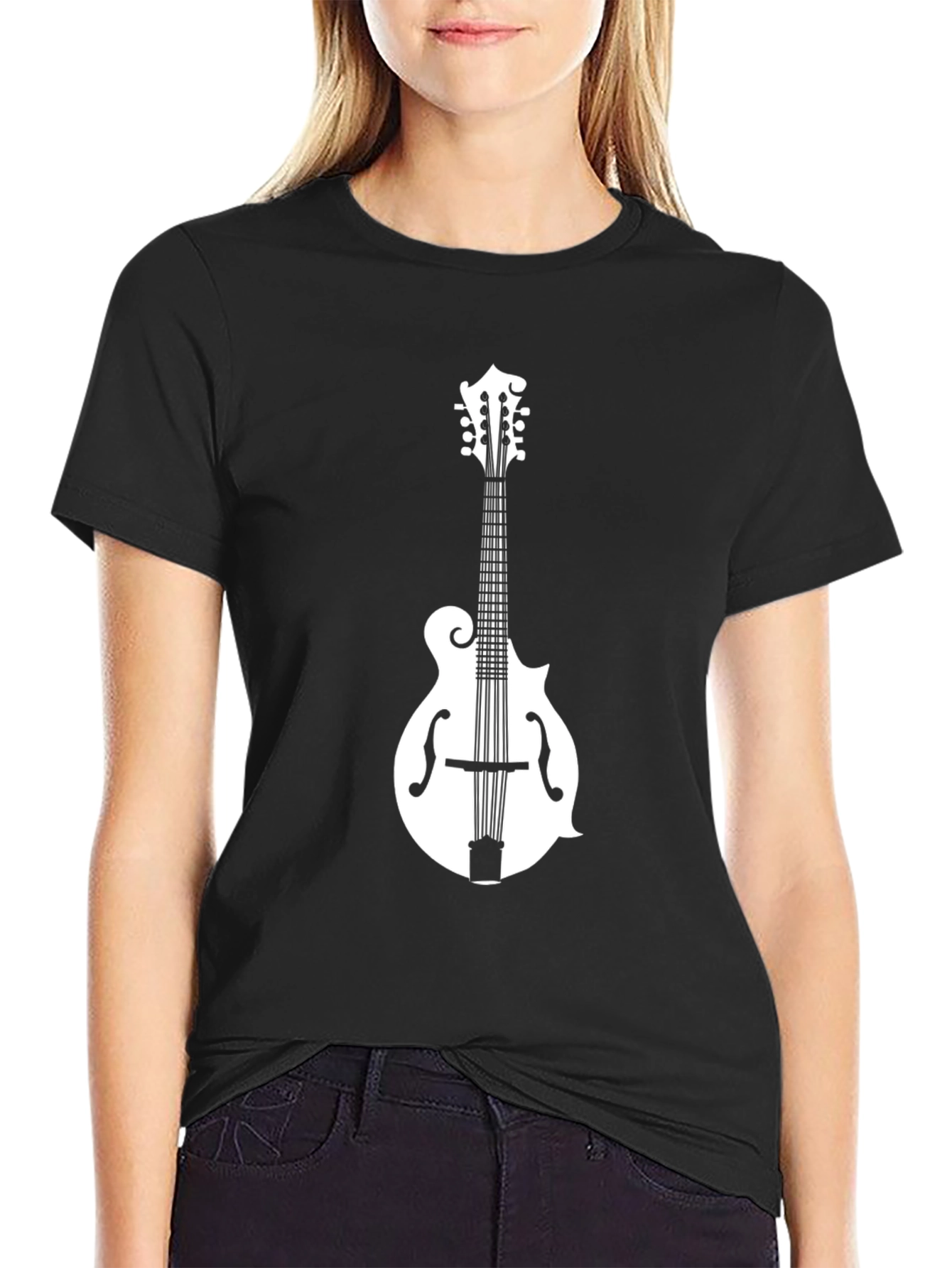 Mandolin Music T-Shirt: Black Graphic Tee
