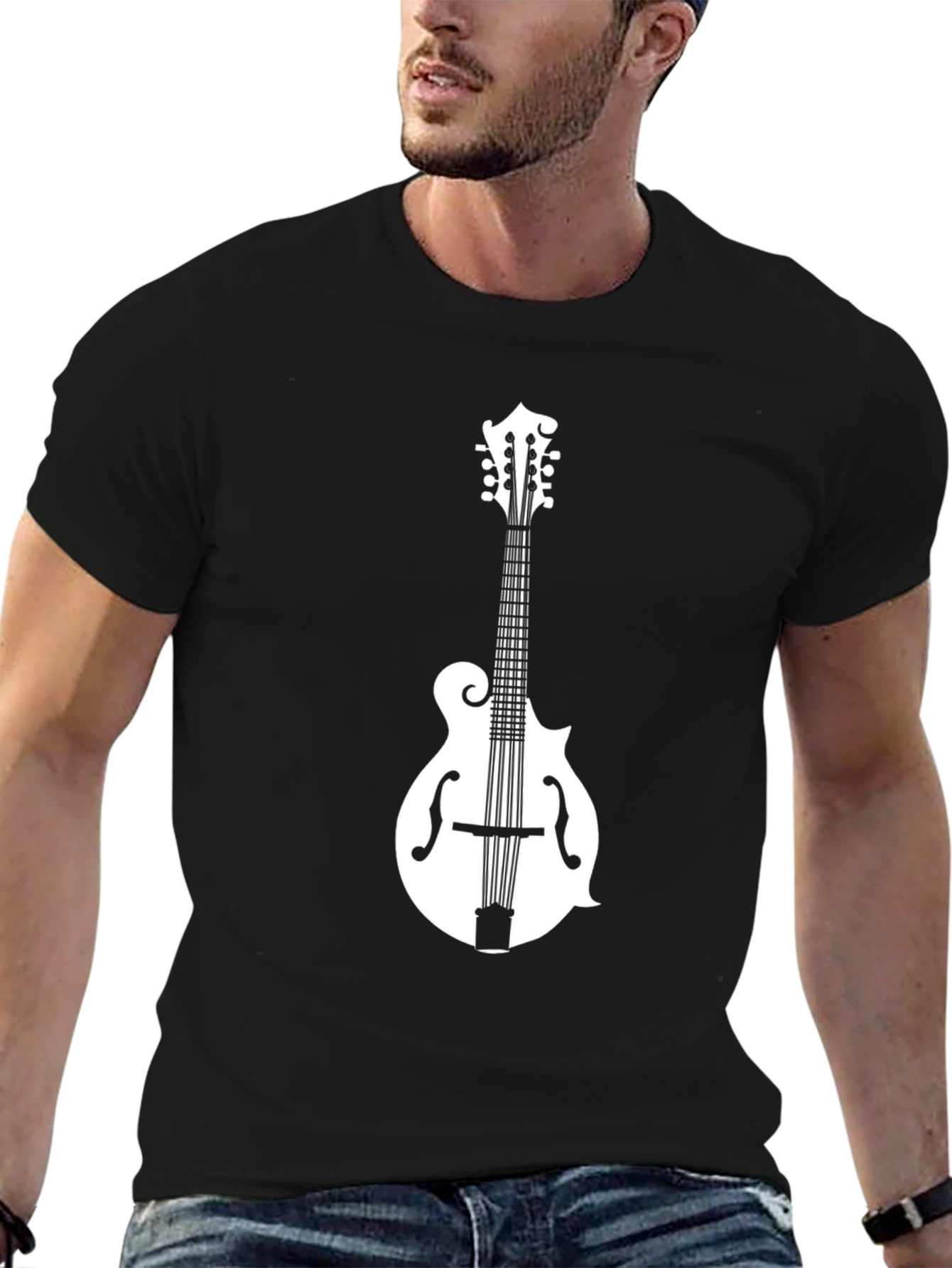 Mandolin Music T-Shirt: Black Graphic Tee
