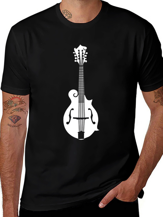 Mandolin Music T-Shirt: Black Graphic Tee