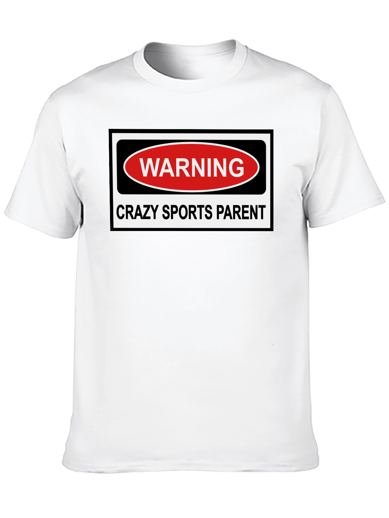 Crazy Sports Parent Warning Graphic T-Shirt
