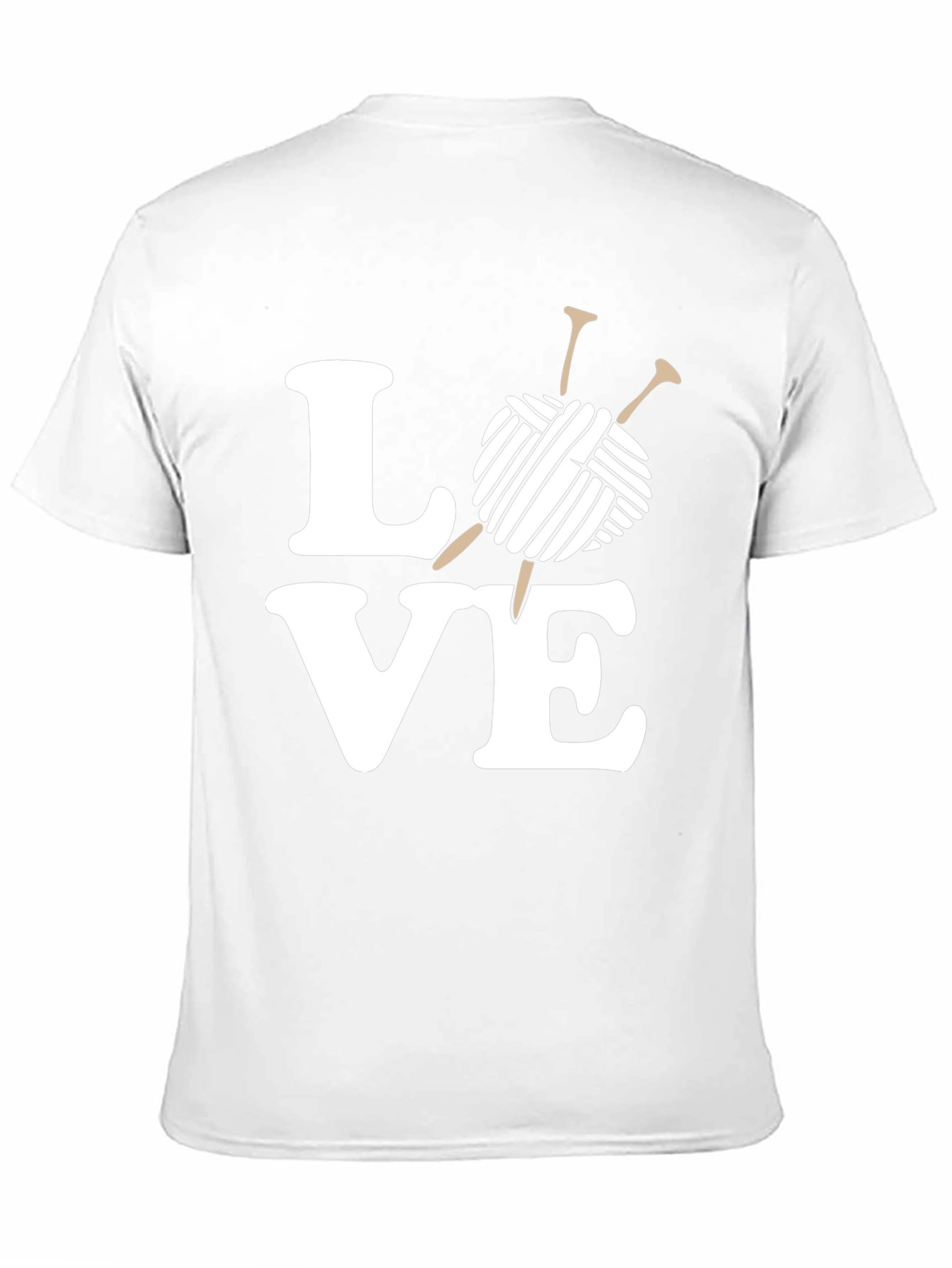 Knitting Love T-Shirt - Yarn & Needles Graphic Tee