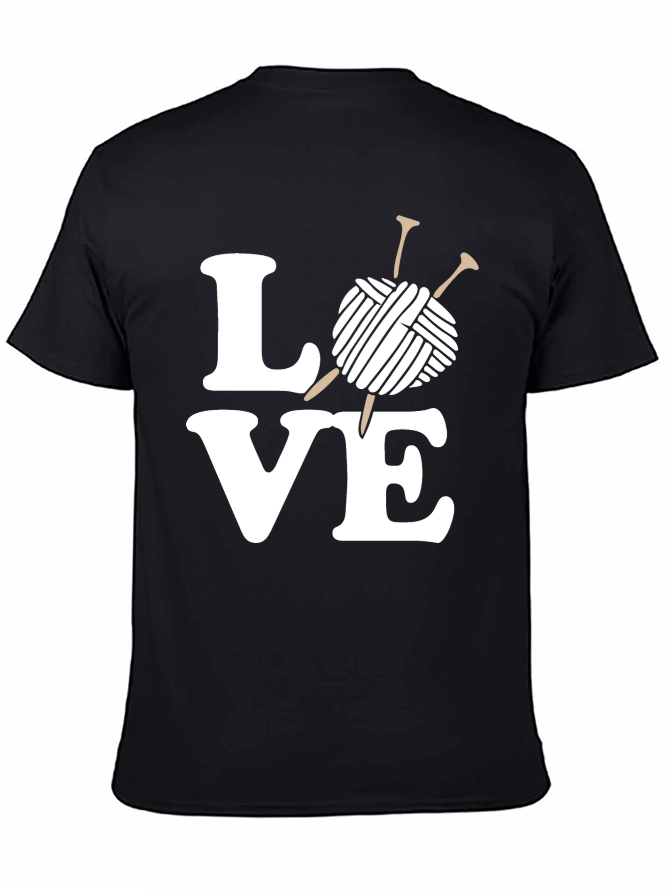 Knitting Love T-Shirt - Yarn & Needles Graphic Tee