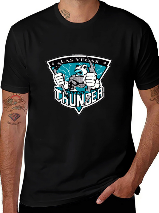 Las Vegas Thunder Hockey Graphic Tee - Classic Black T-Shirt