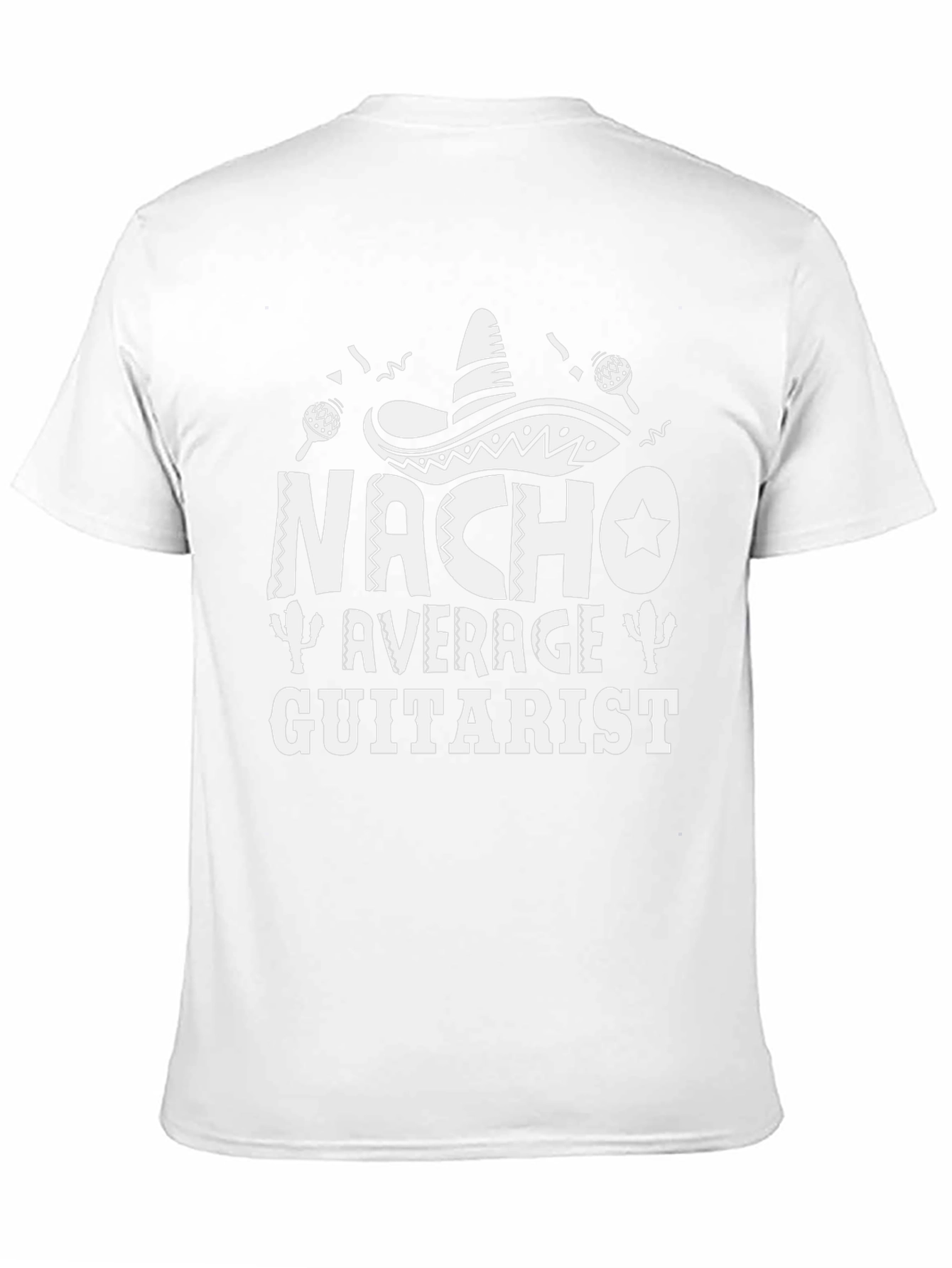 Nacho Average Guitarist Black T-Shirt