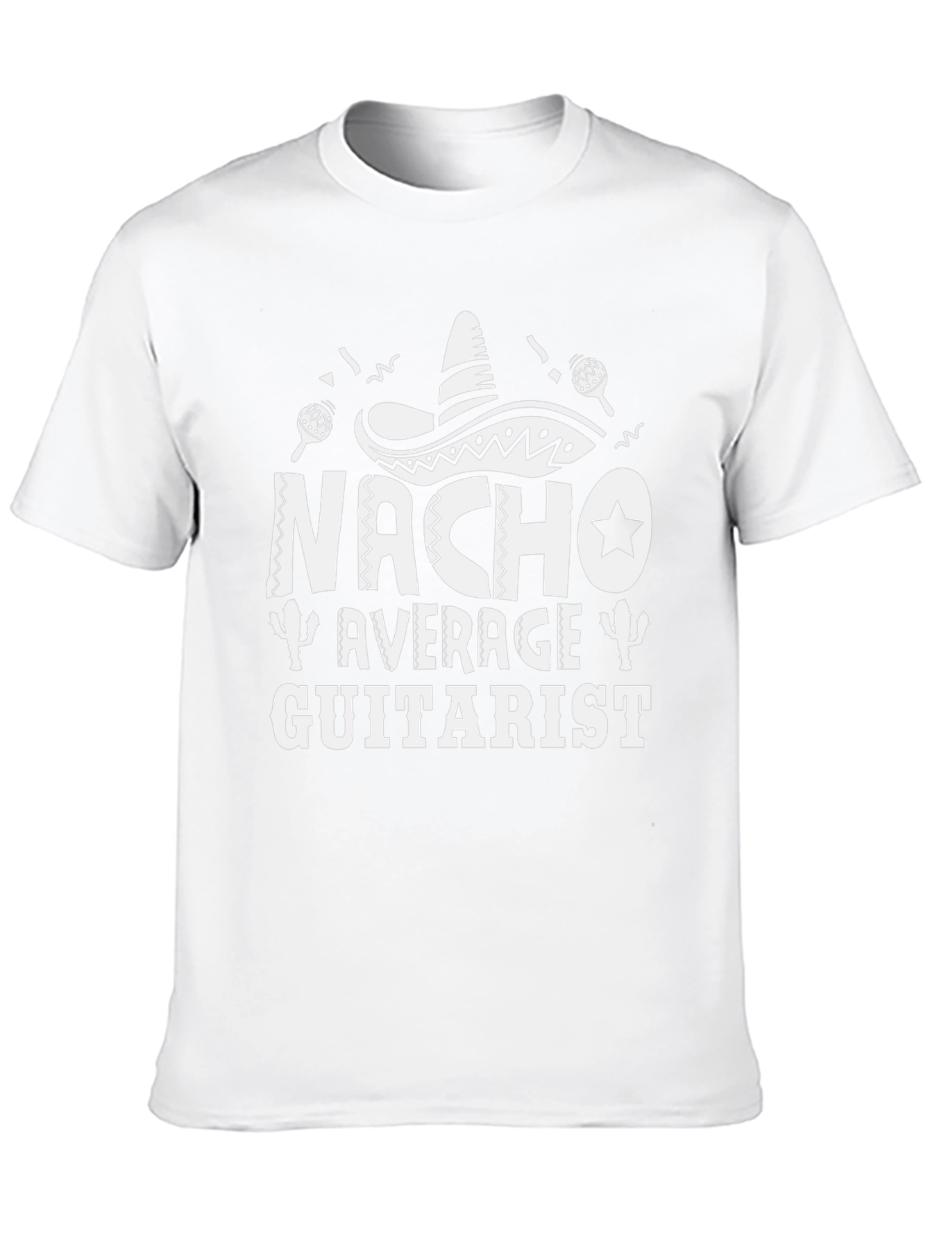 Nacho Average Guitarist Black T-Shirt