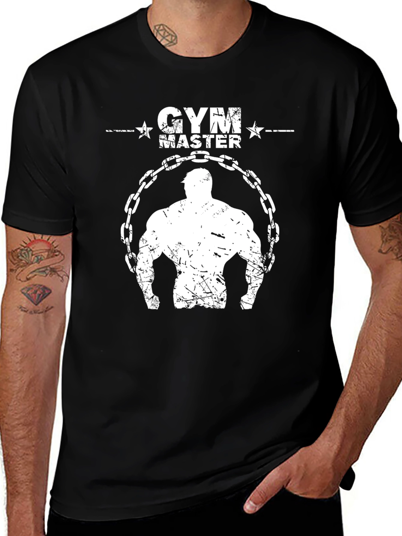 Gym Master Graphic T-Shirt - Bodybuilder Design