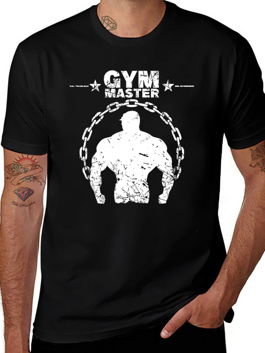 Gym Master Graphic T-Shirt - Bodybuilder Design