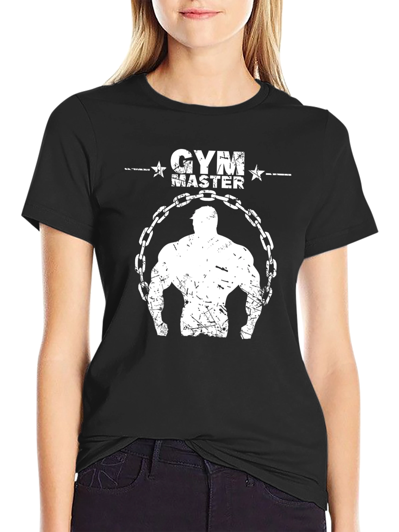 Gym Master Graphic T-Shirt - Bodybuilder Design