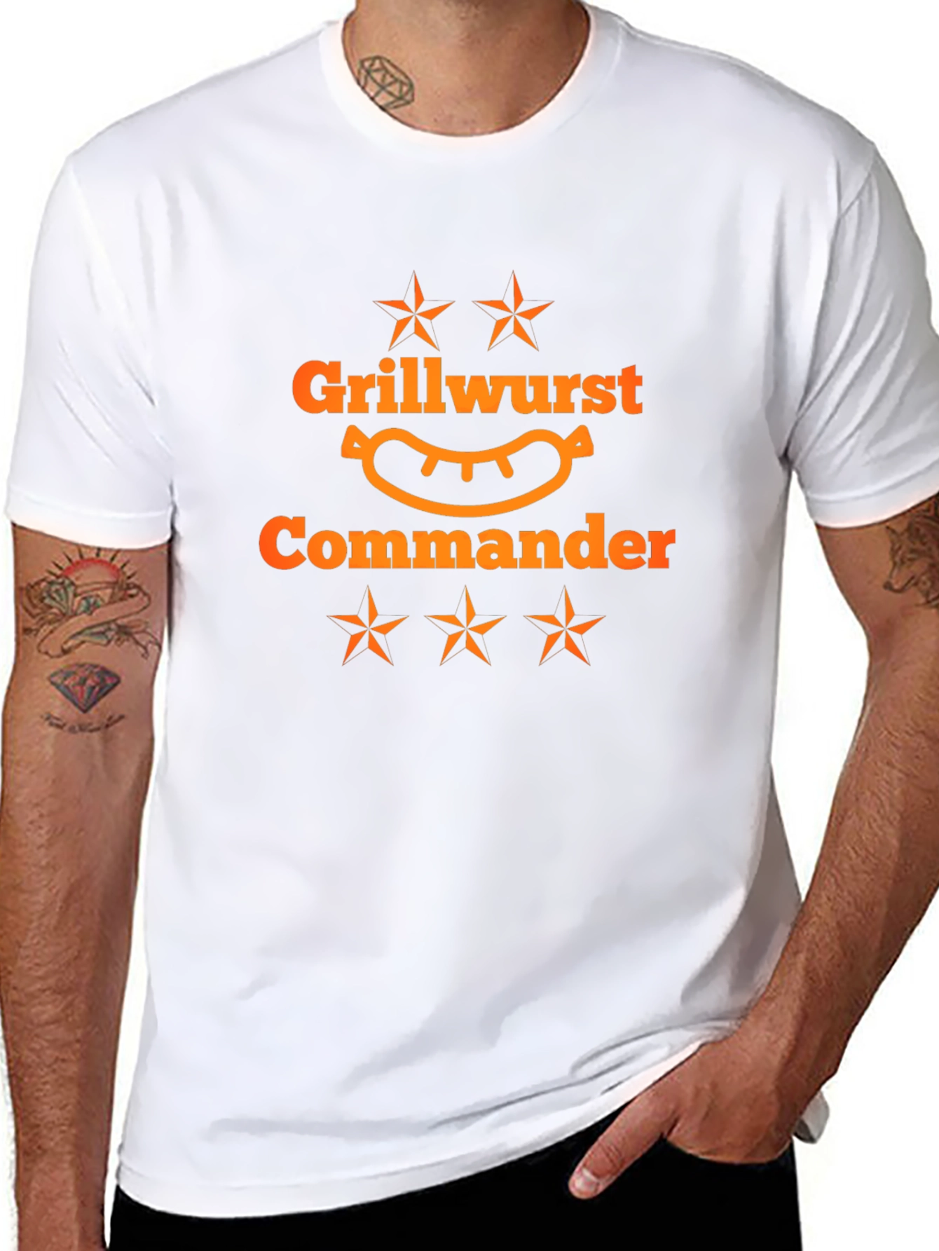 Grillwurst Commander Black T-Shirt