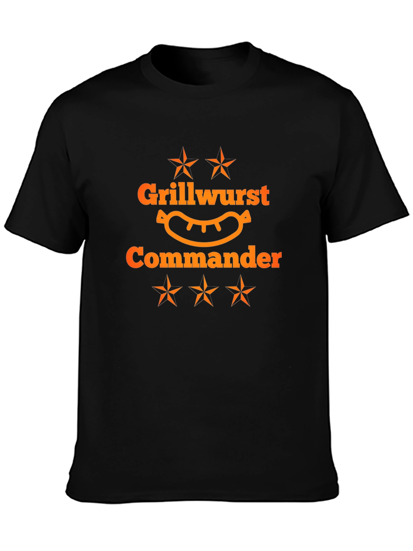 Grillwurst Commander Black T-Shirt