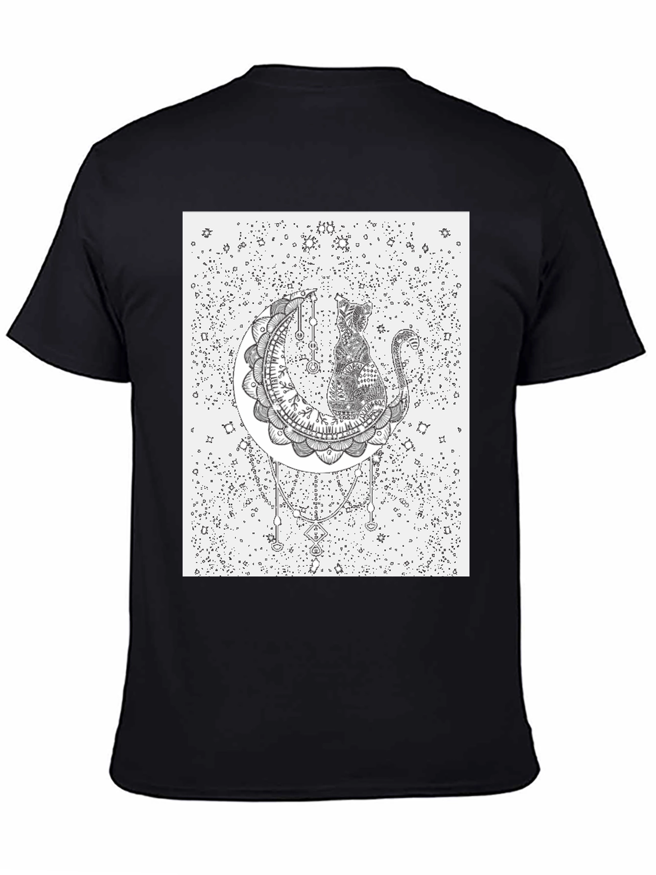 Cat on the Moon Graphic T-Shirt