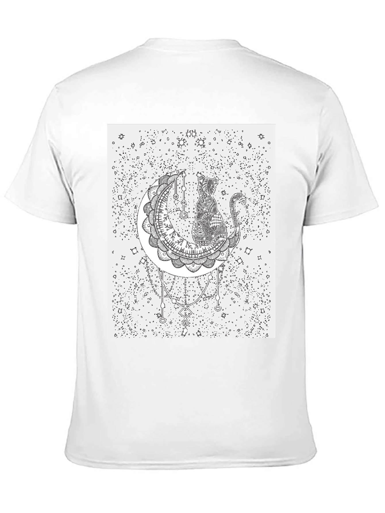 Cat on the Moon Graphic T-Shirt