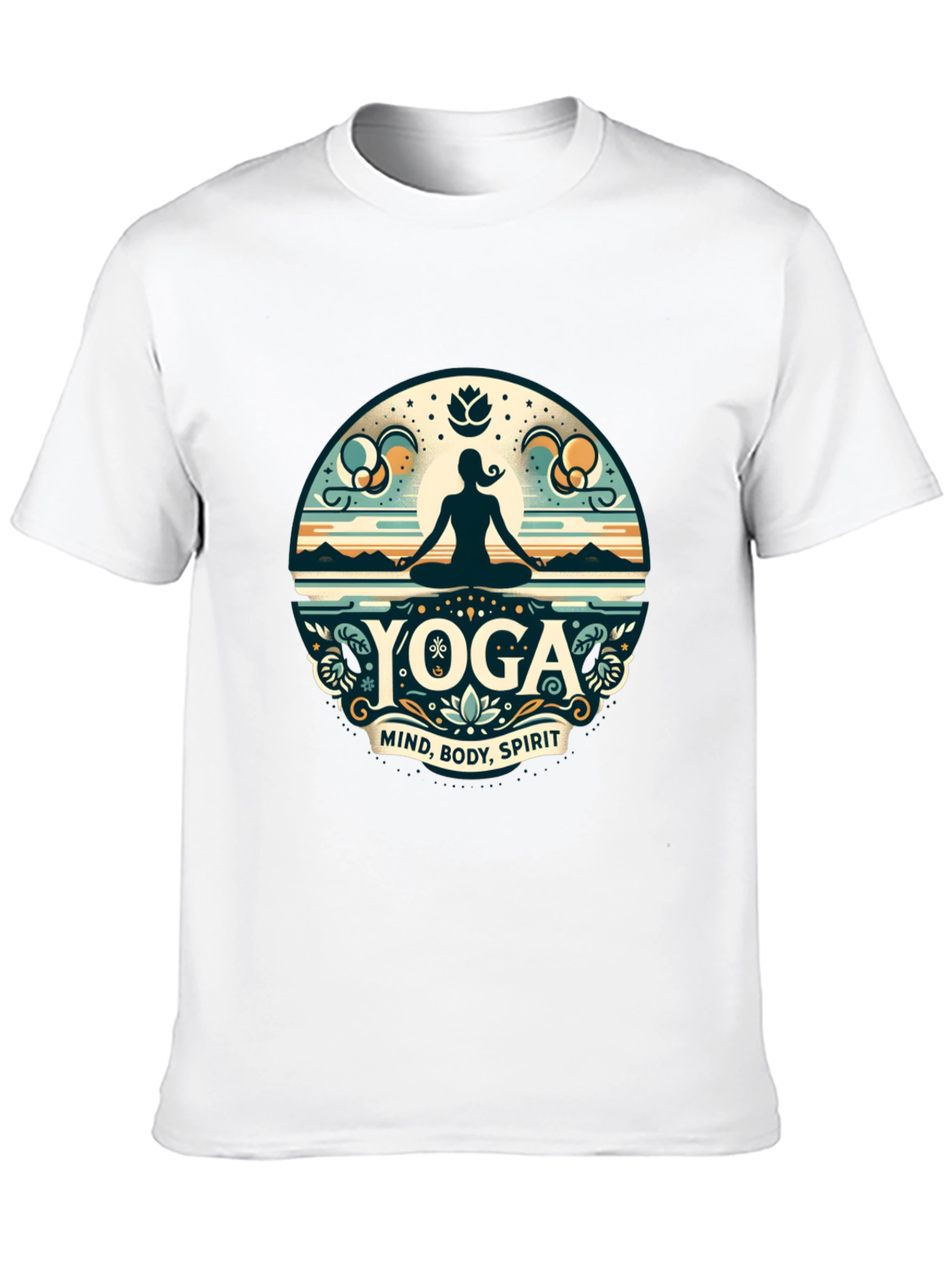 Yoga Mind Body Spirit Graphic T-Shirt