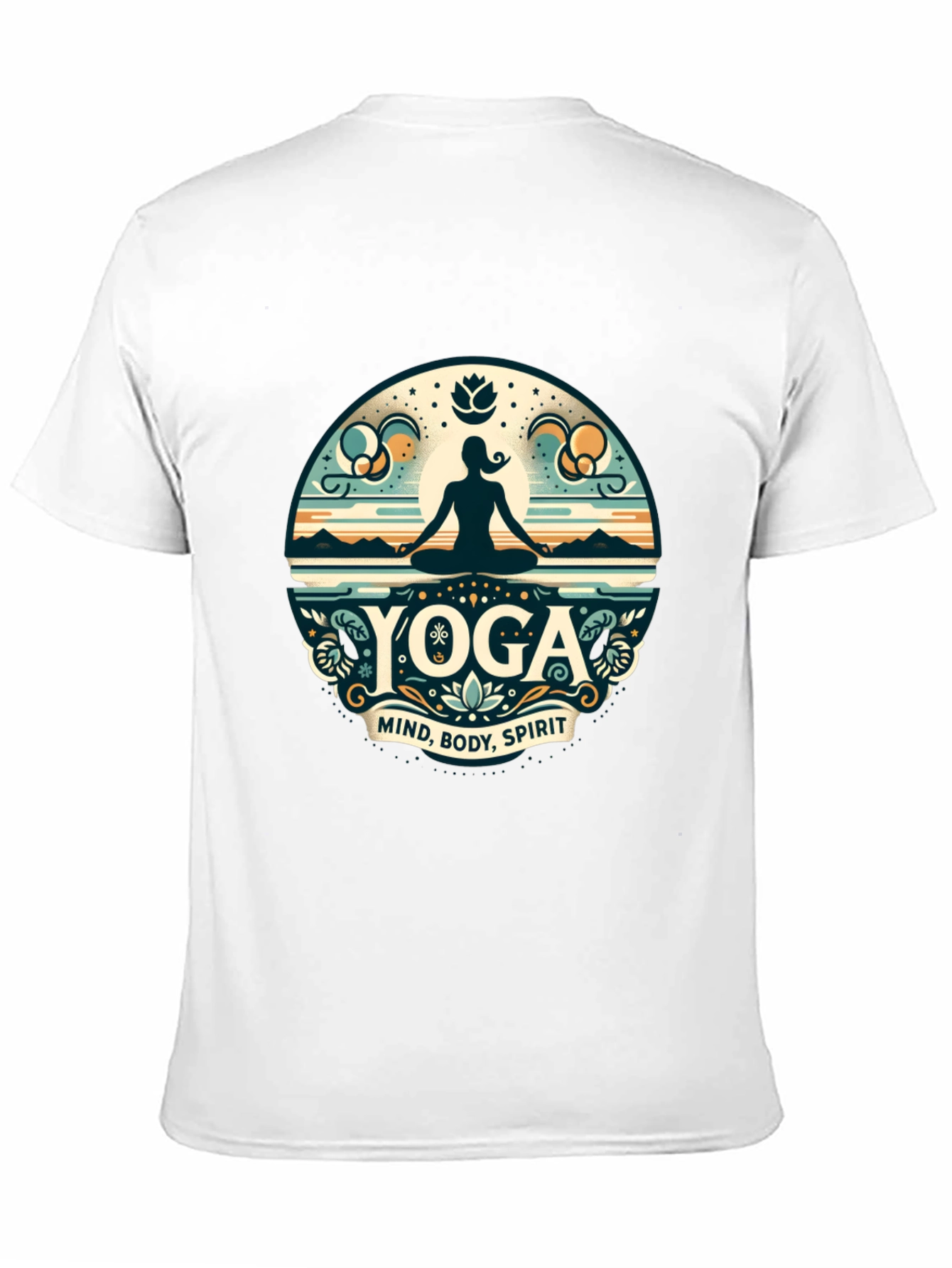 Yoga Mind Body Spirit Graphic T-Shirt