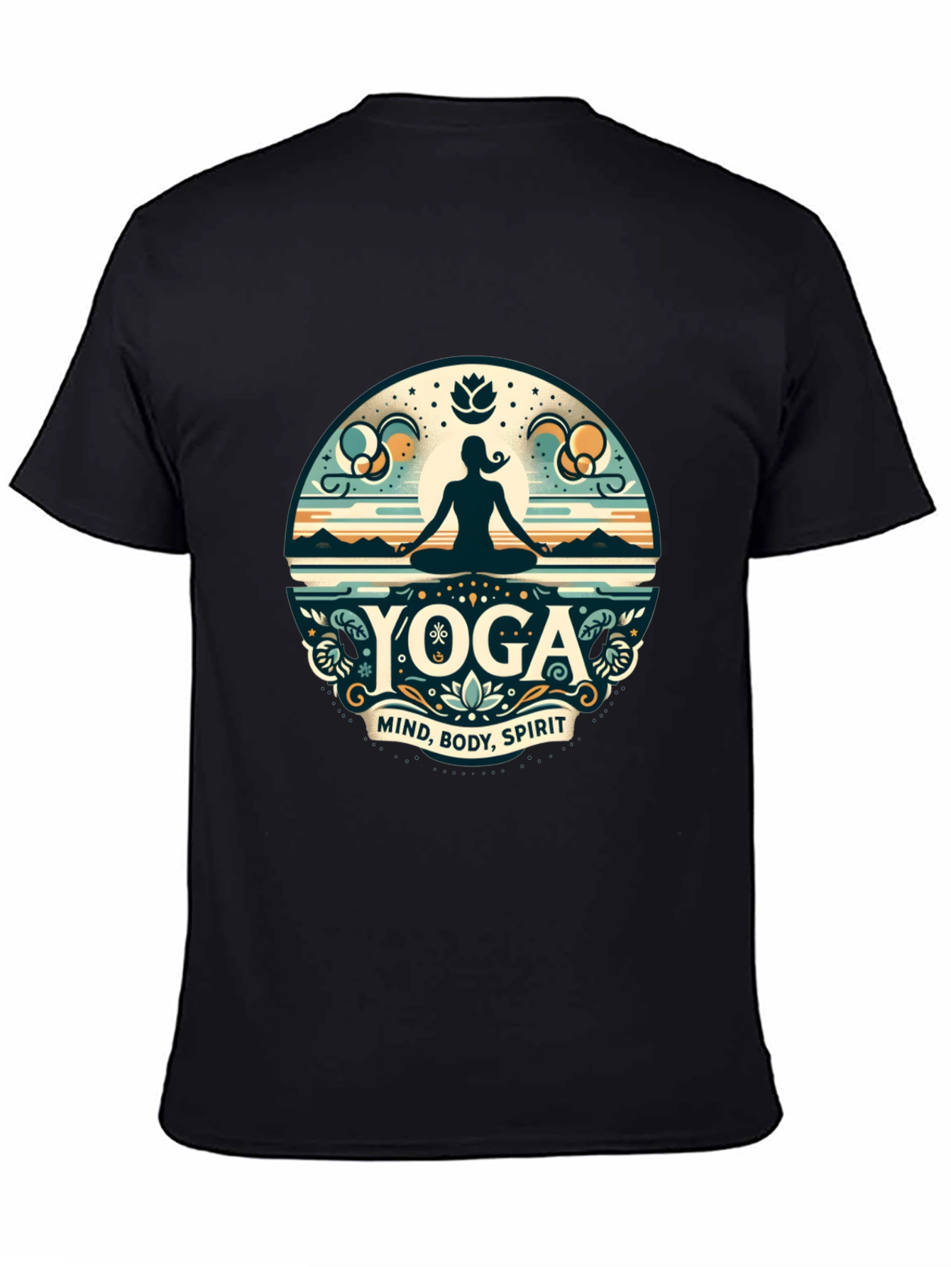 Yoga Mind Body Spirit Graphic T-Shirt