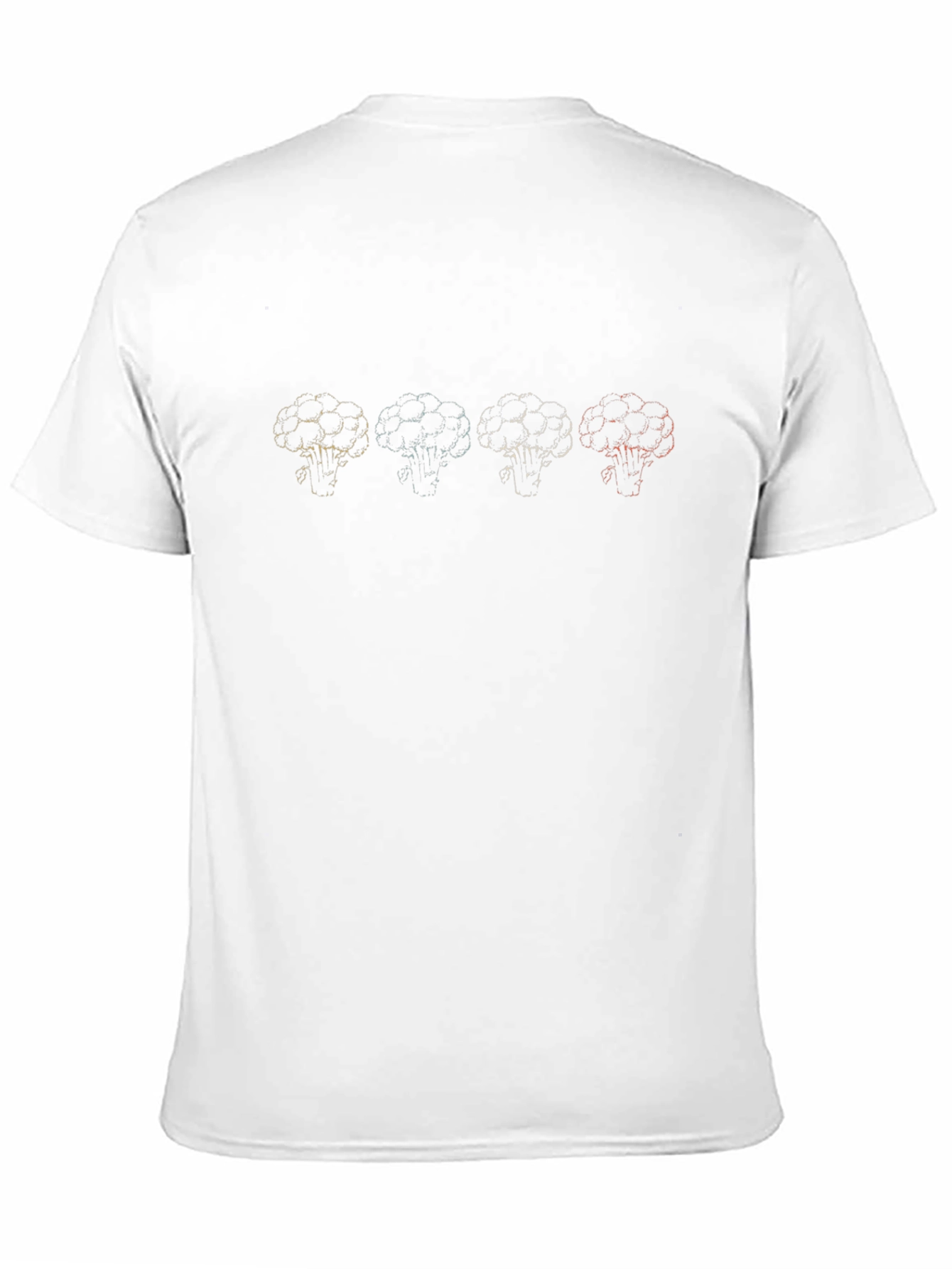 Broccoli Outline Graphic Black Tee