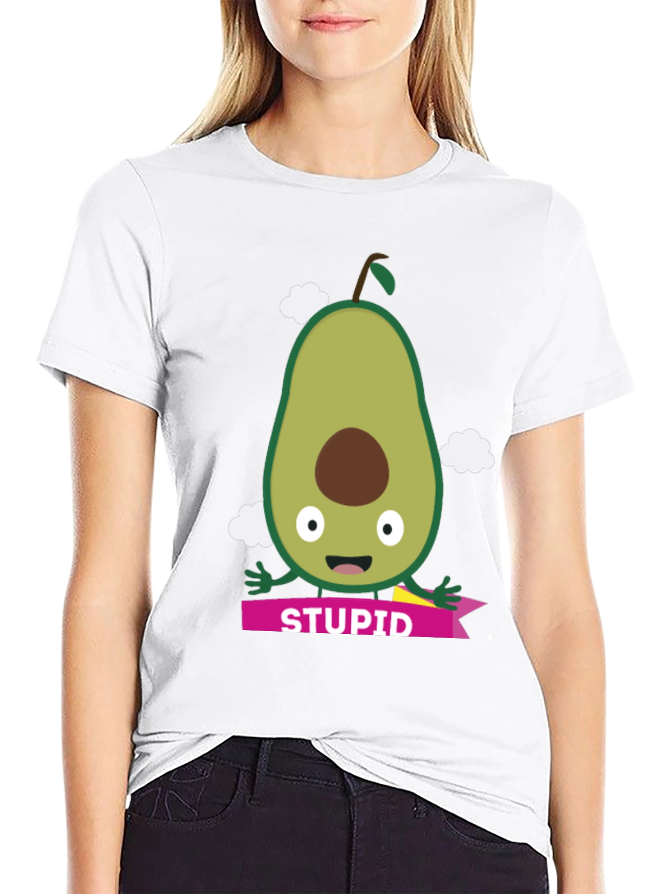 Avocado Stupid T-Shirt - Funny Graphic Tee