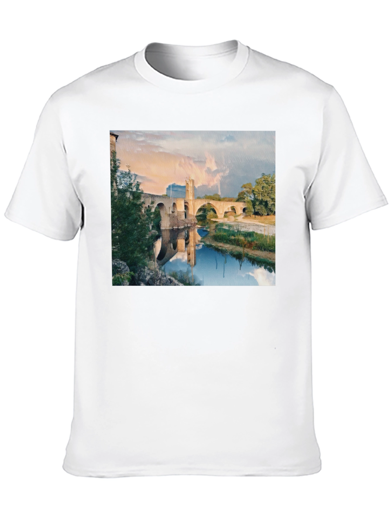 Bridge Scene Black T-Shirt