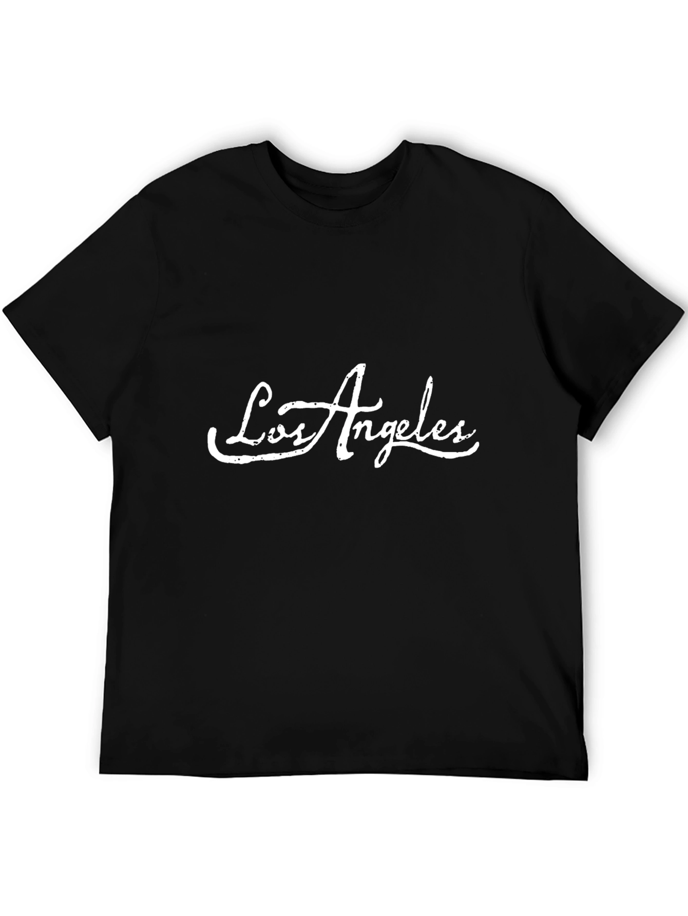Los Angeles Graphic Print Black T-Shirt