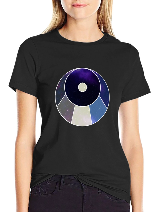 Cosmic Eye Graphic Tee - Stylish Black T-Shirt