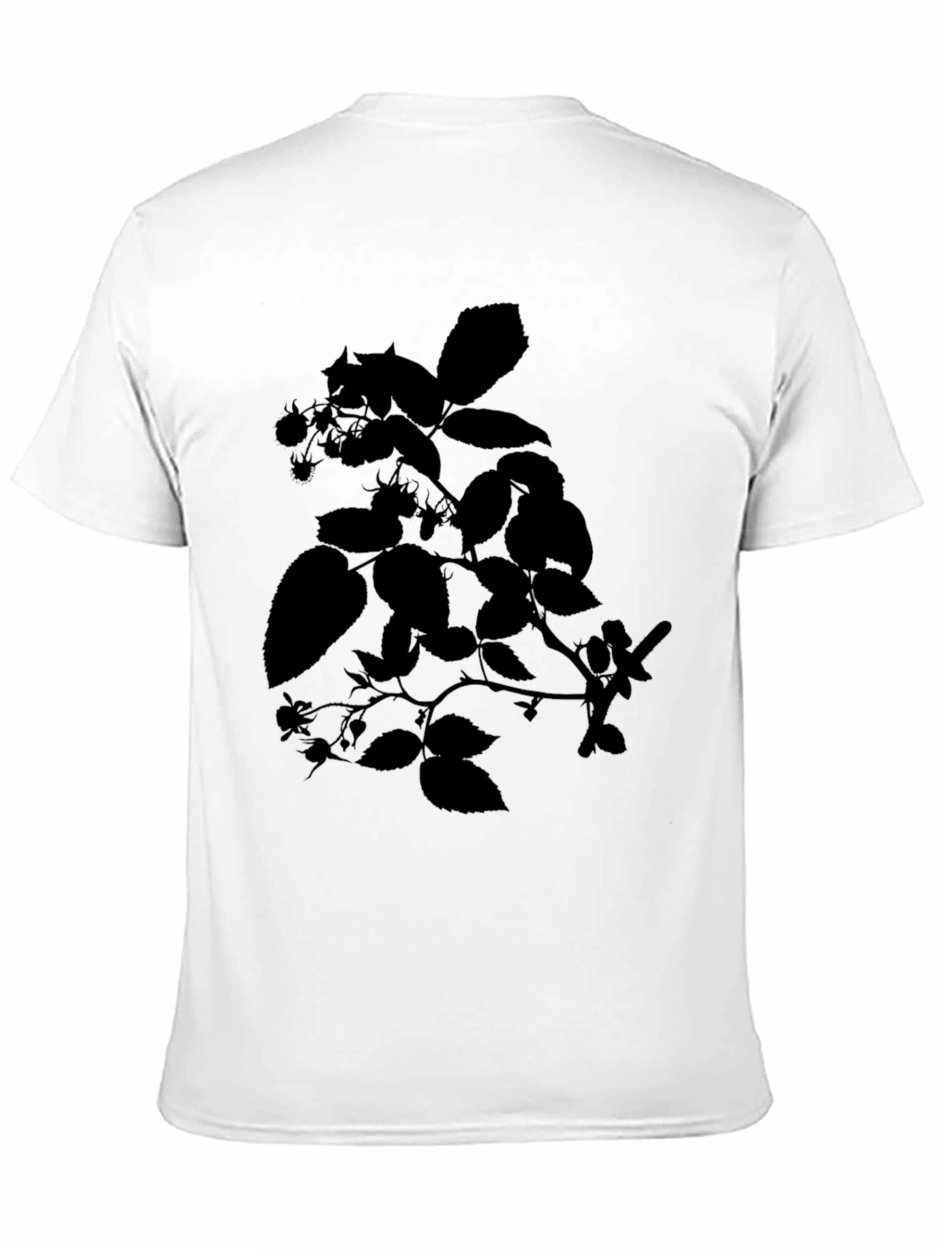 Botanical Silhouette Black T-Shirt