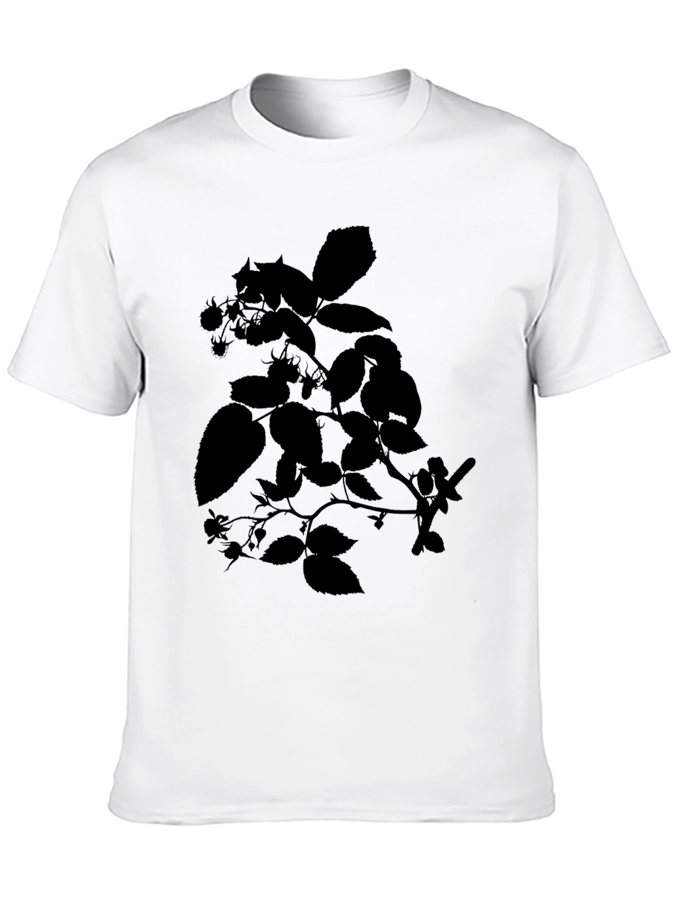 Botanical Silhouette Black T-Shirt