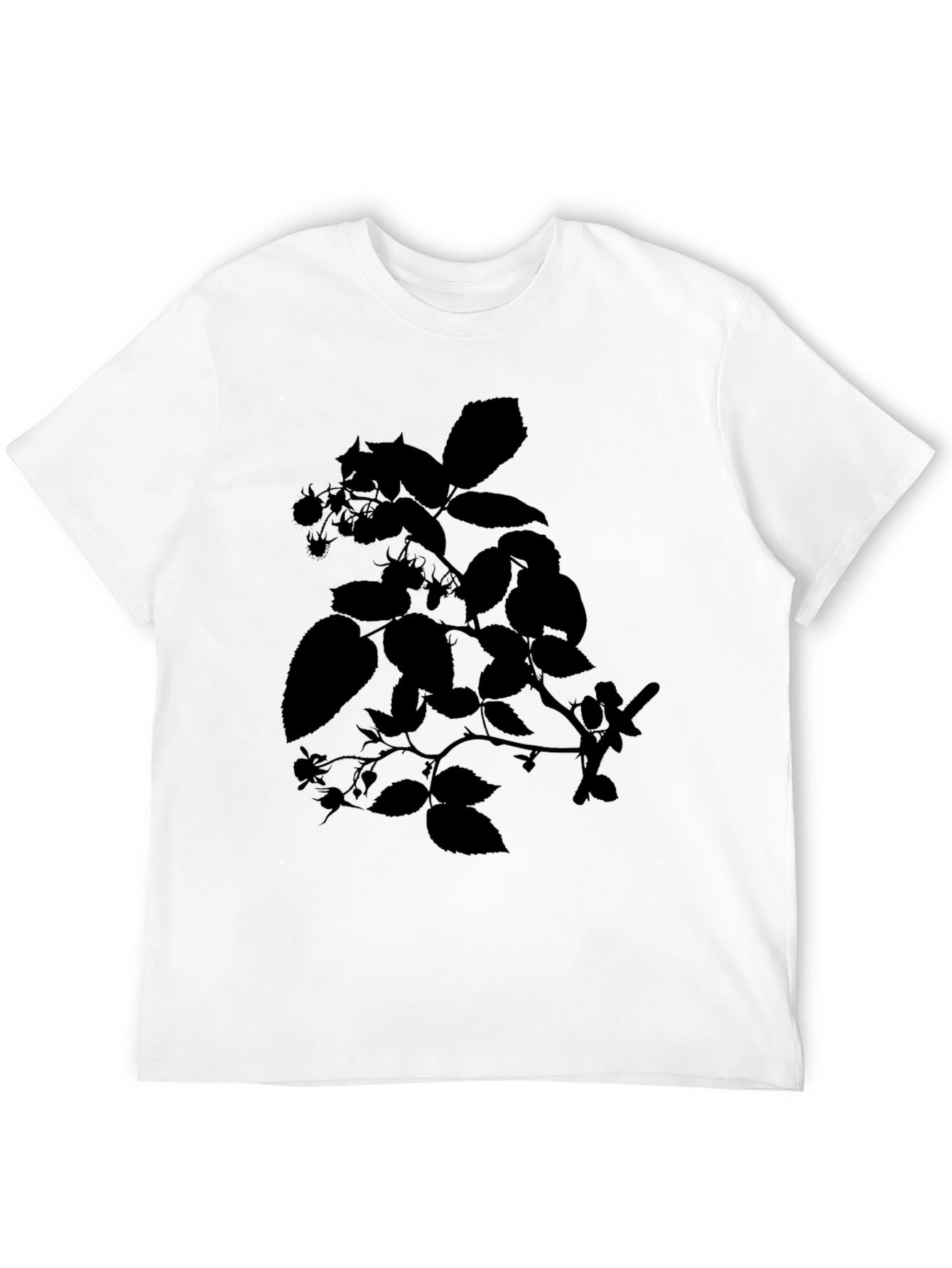 Botanical Silhouette Black T-Shirt
