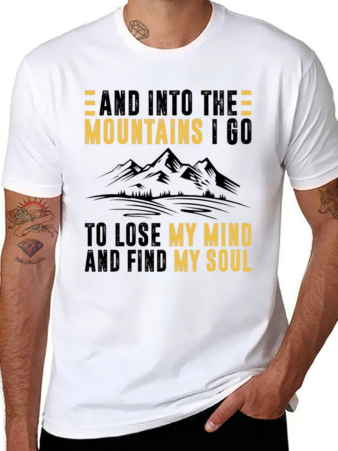 Mountains Graphic T-Shirt - Find Your Soul