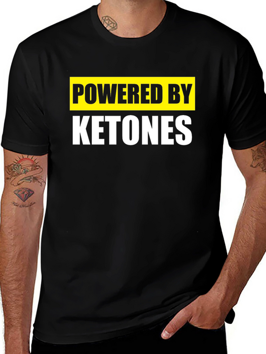 Powered By Ketones T-Shirt - Keto Diet Apparel