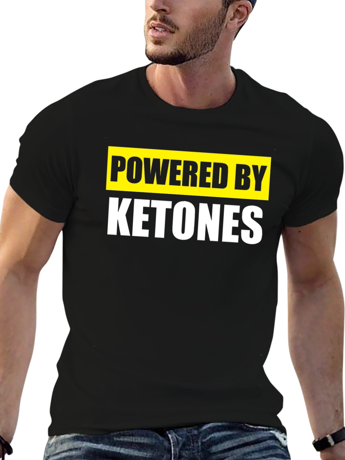 Powered By Ketones T-Shirt - Keto Diet Apparel