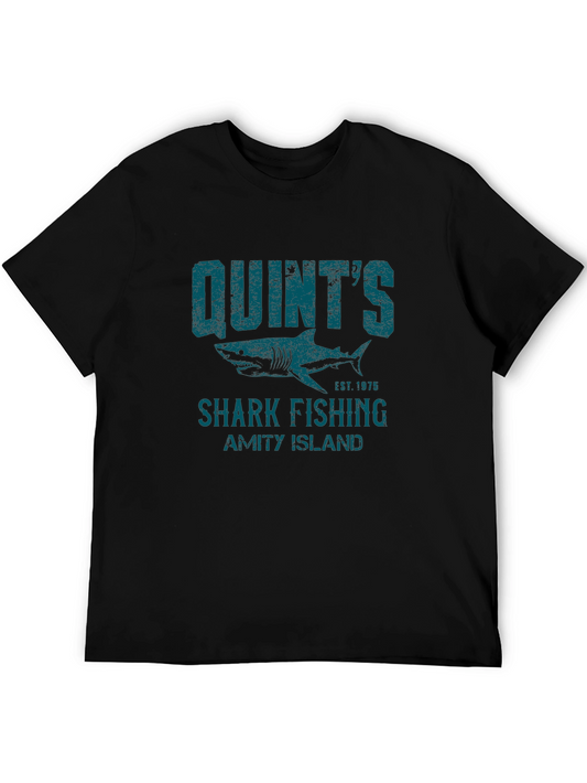 Quints Shark Fishing T-Shirt - Amity Island Est. 1975