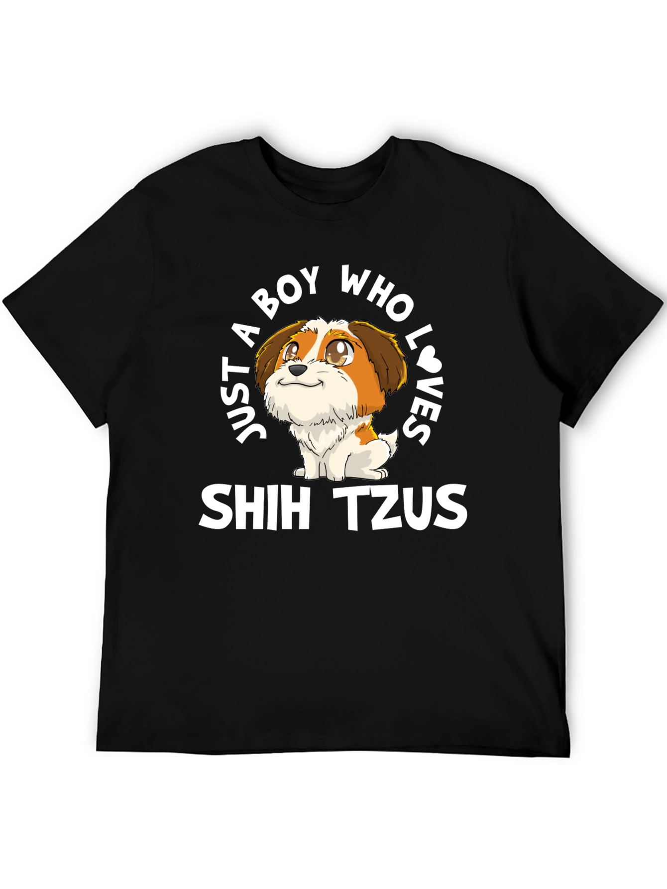 Boy Who Loves Shih Tzus T-Shirt