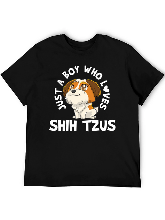 Boy Who Loves Shih Tzus T-Shirt