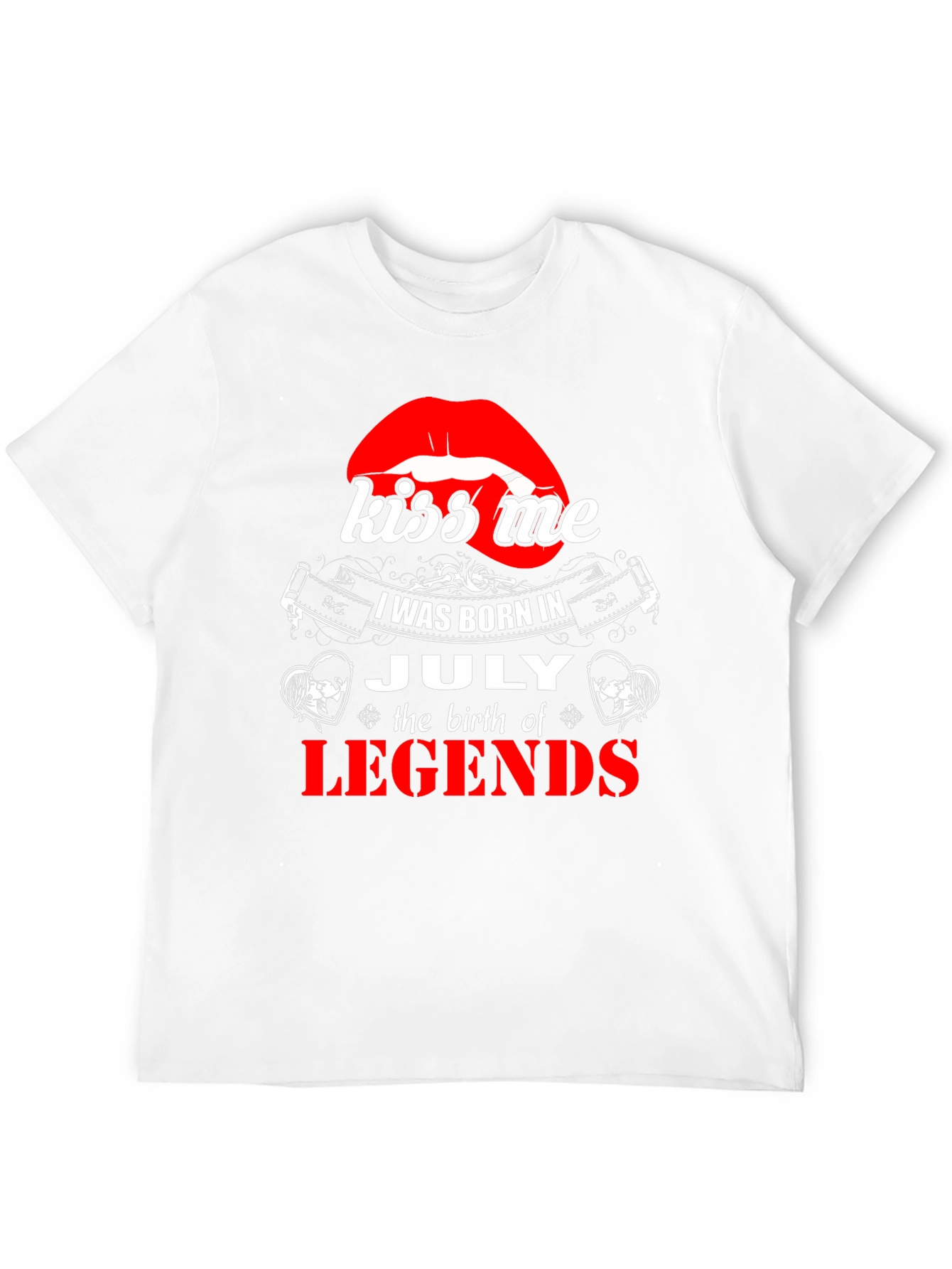Kiss Me I was Born in July T-Shirt