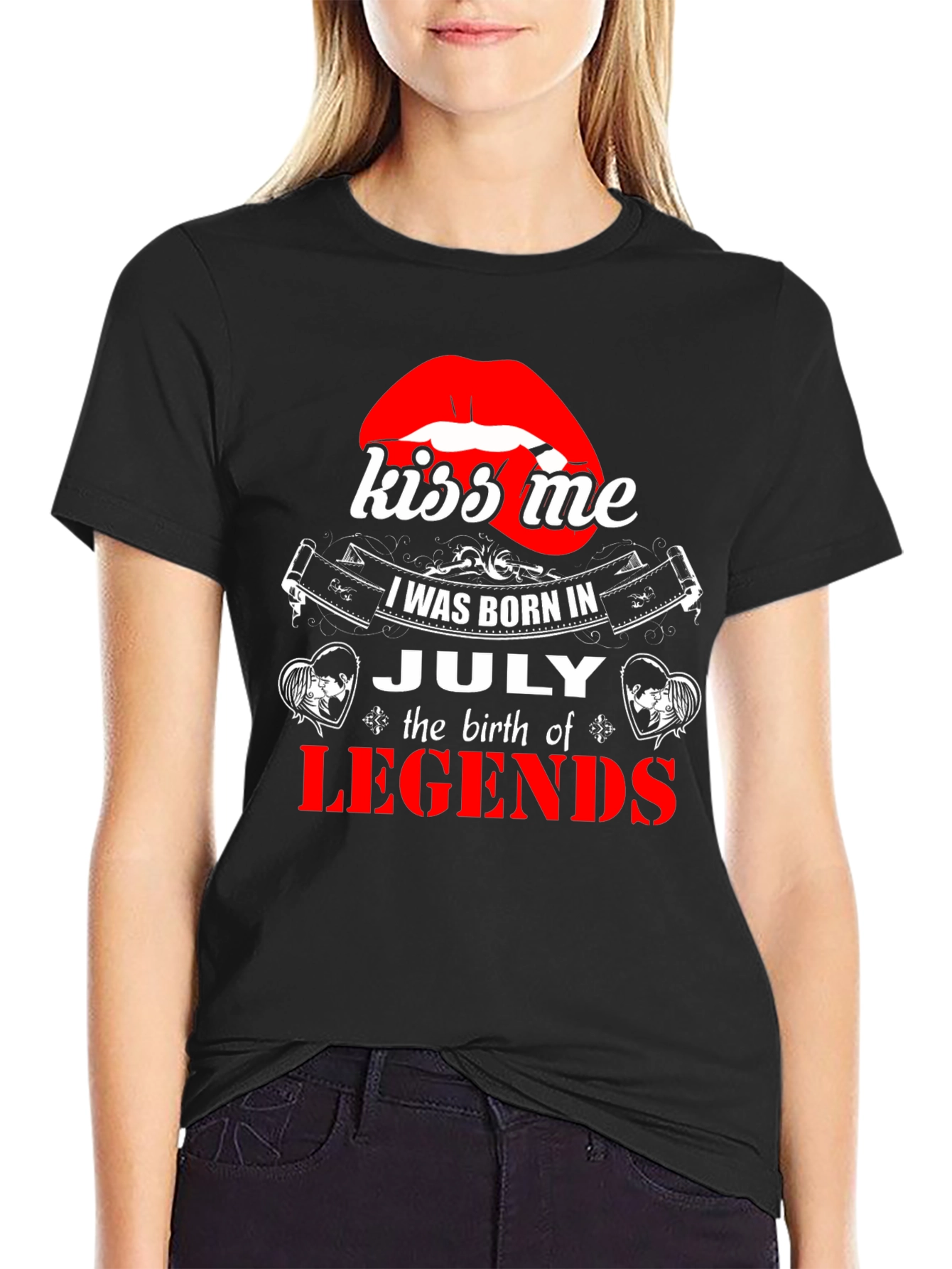 Kiss Me I was Born in July T-Shirt