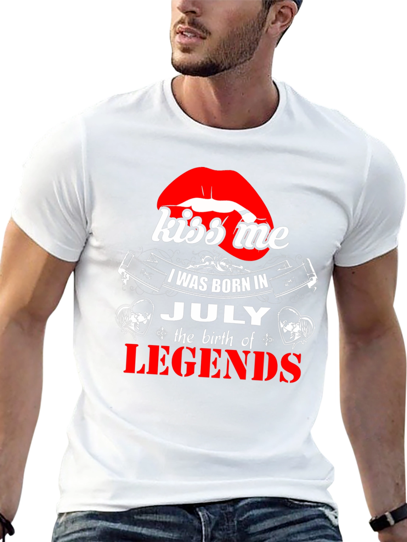 Kiss Me I was Born in July T-Shirt