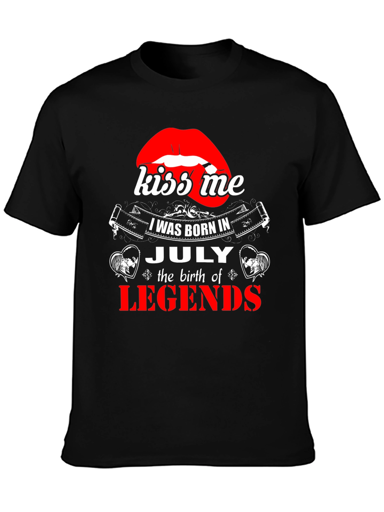 Kiss Me I was Born in July T-Shirt