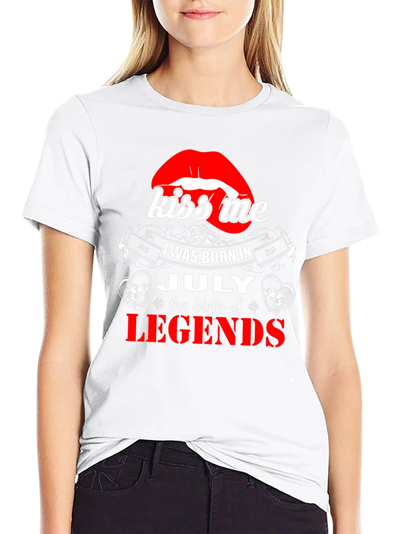 Kiss Me I was Born in July T-Shirt