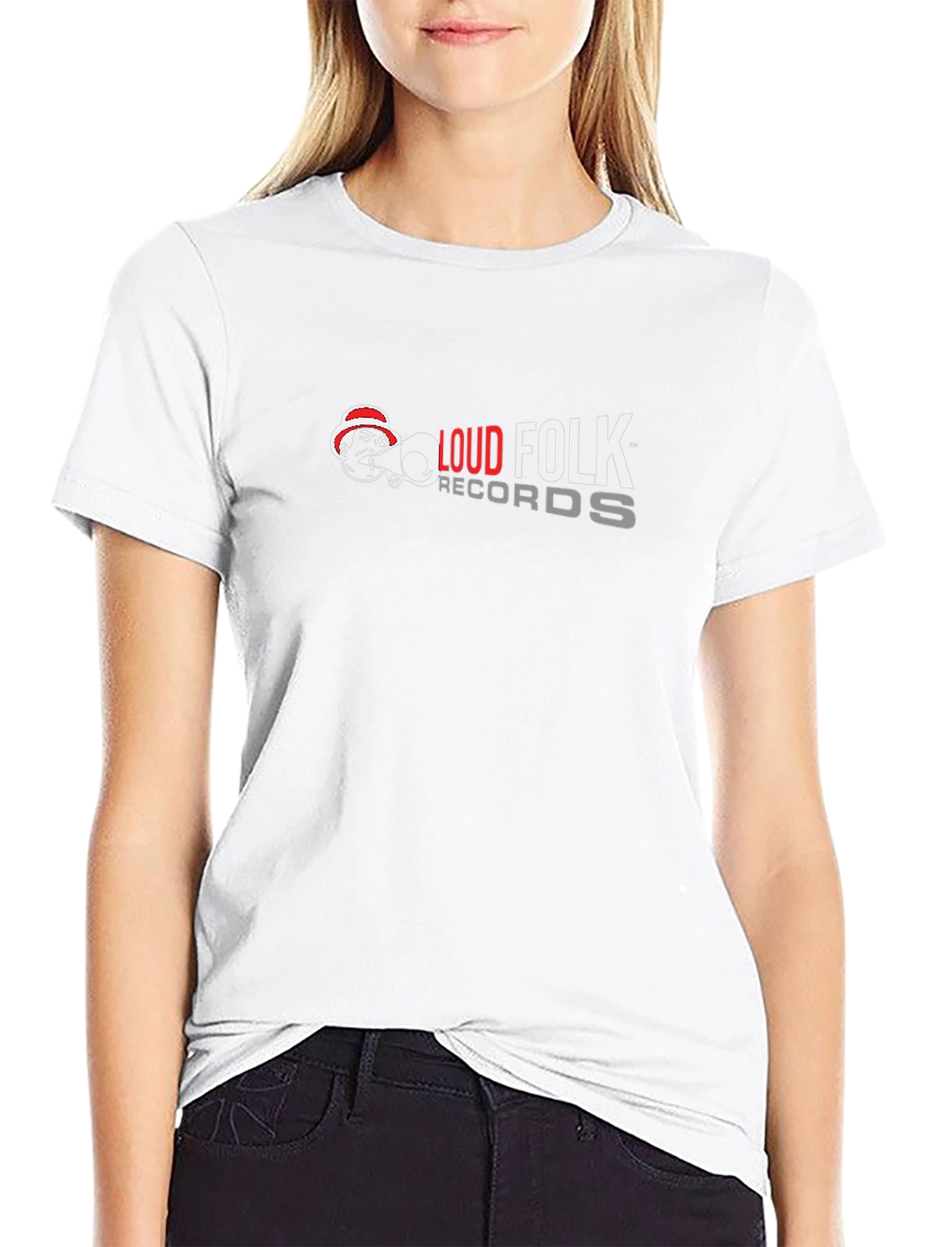 Loud Folk Records Black Graphic Tee