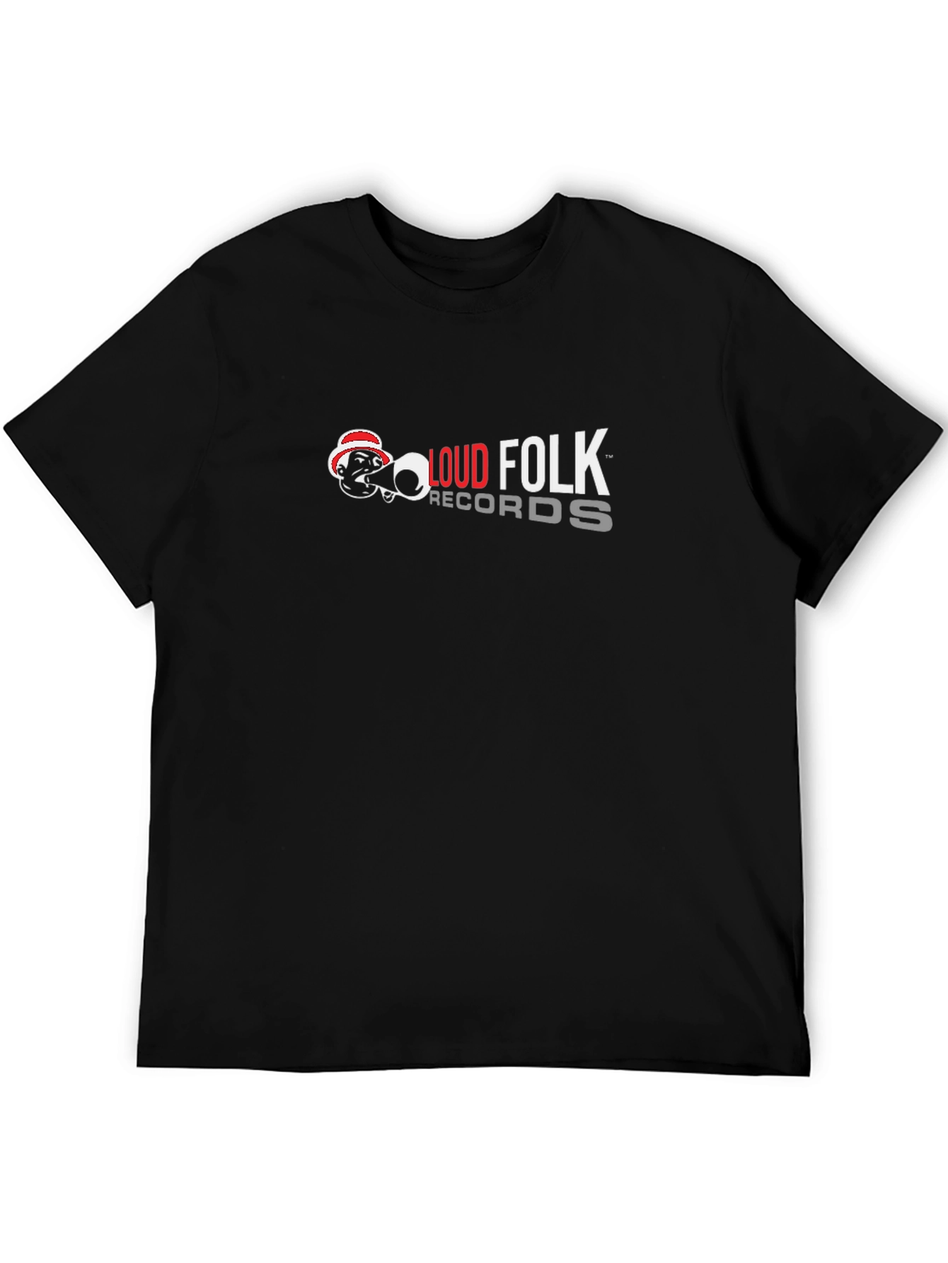 Loud Folk Records Black Graphic Tee