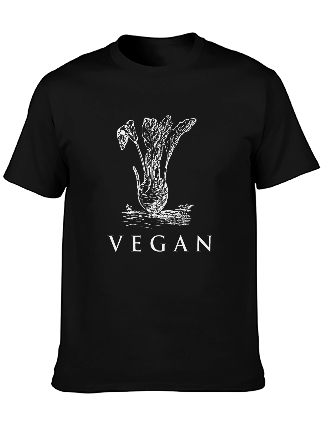 Vegan Beetroot Graphic Tee - Unisex Black T-Shirt