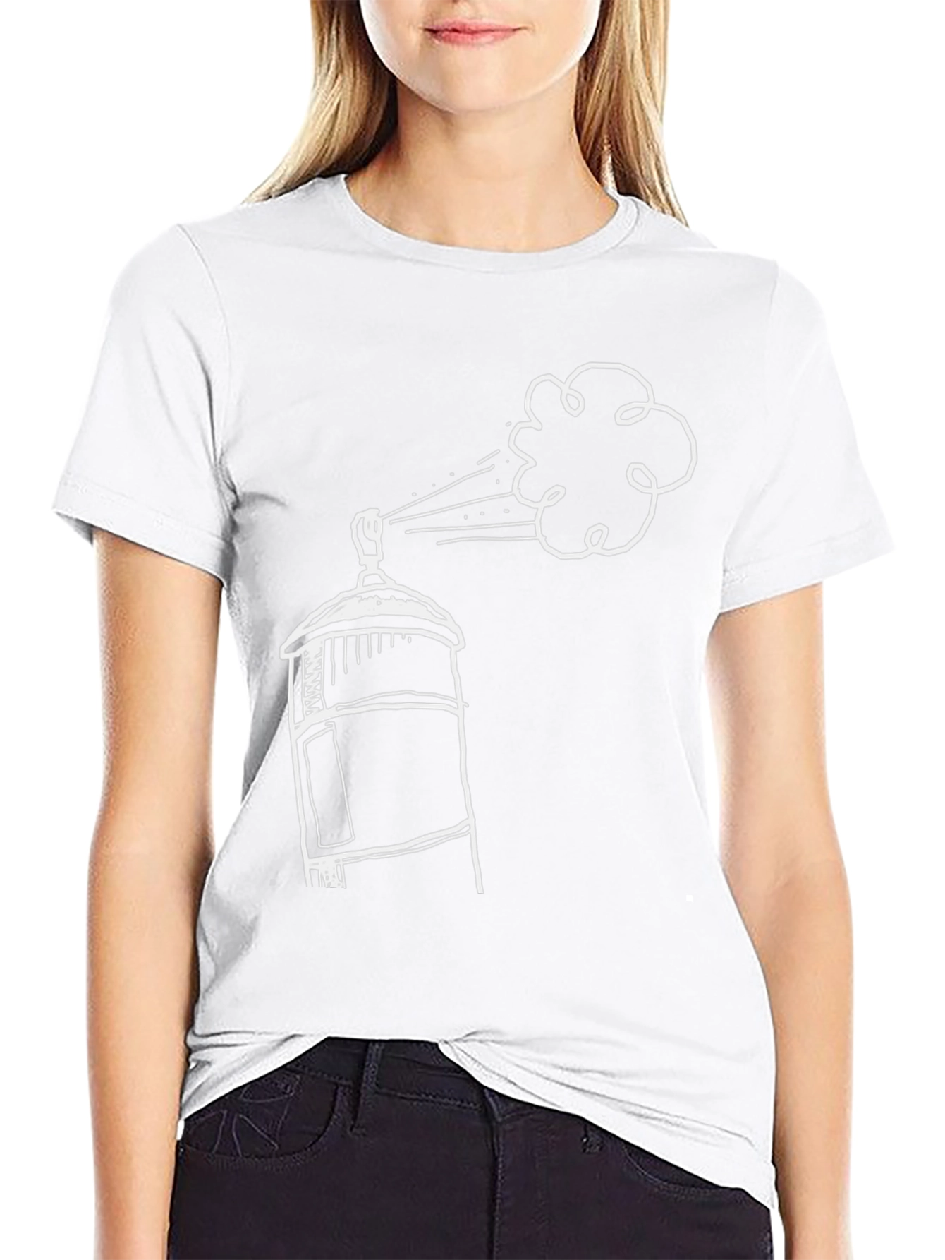 Spray Paint Can Graphic T-Shirt