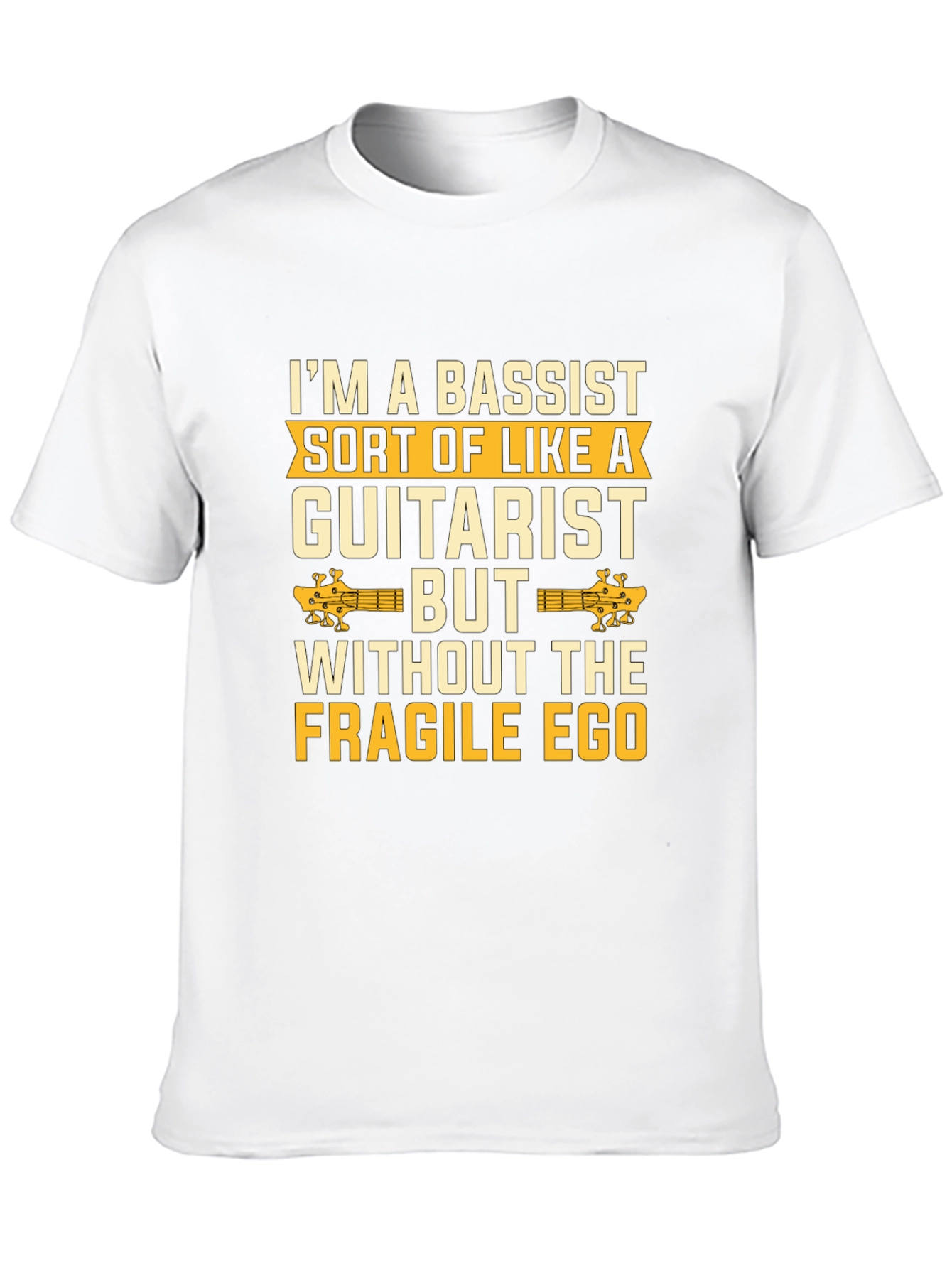 Bassist vs Guitarist Humor Graphic Tee