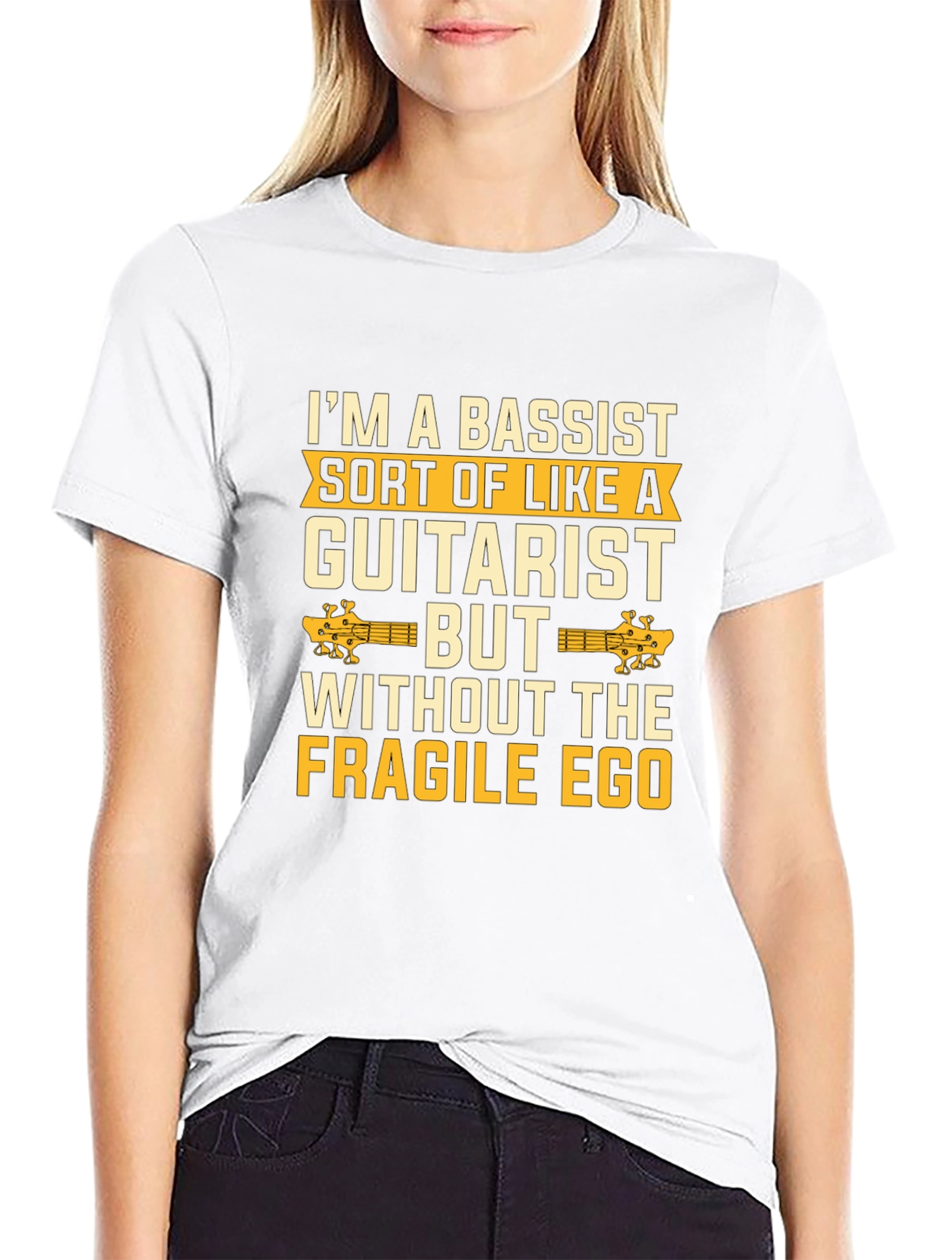 Bassist vs Guitarist Humor Graphic Tee