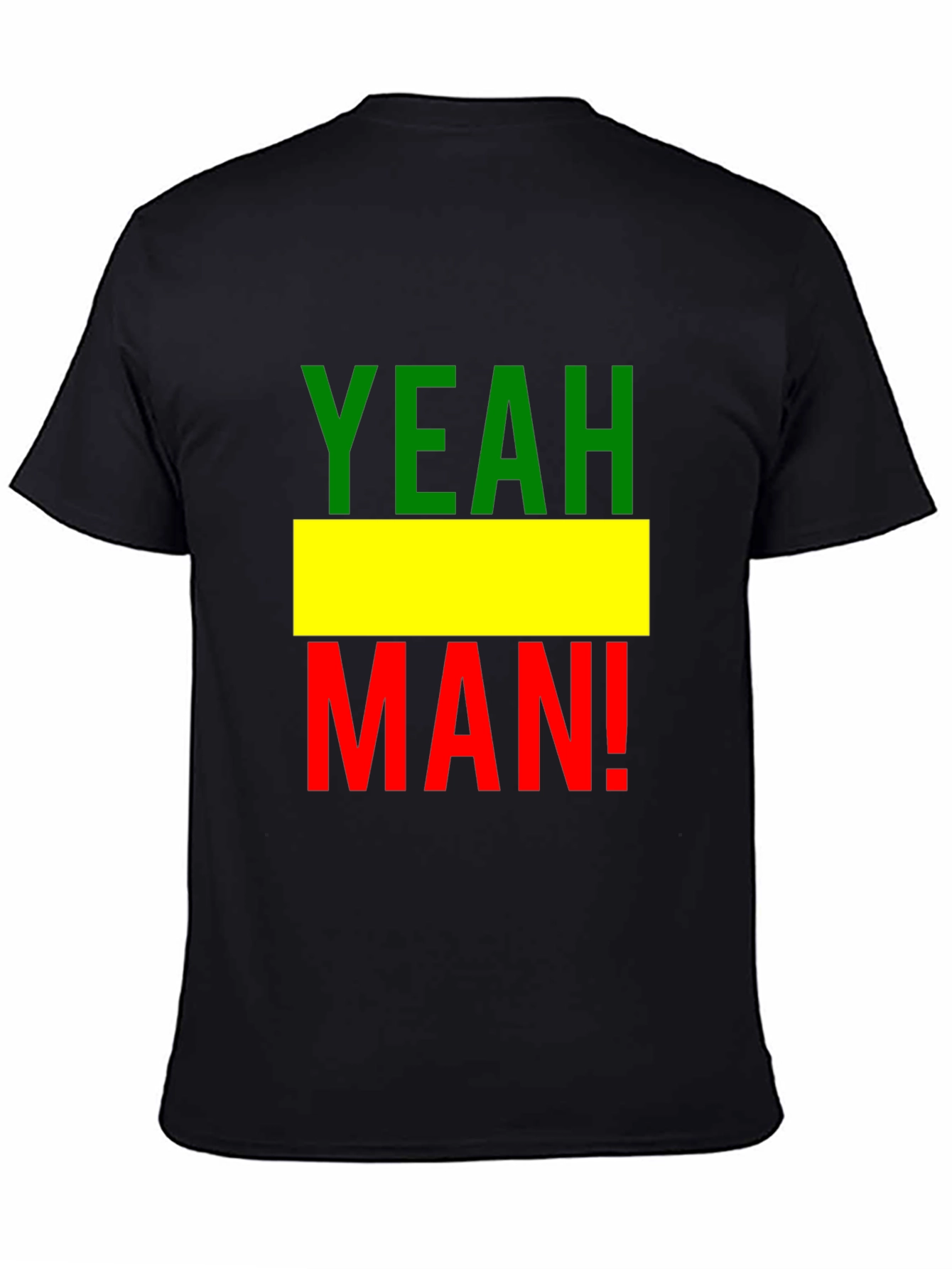 Yeah Man! Rastafarian T-Shirt - Black